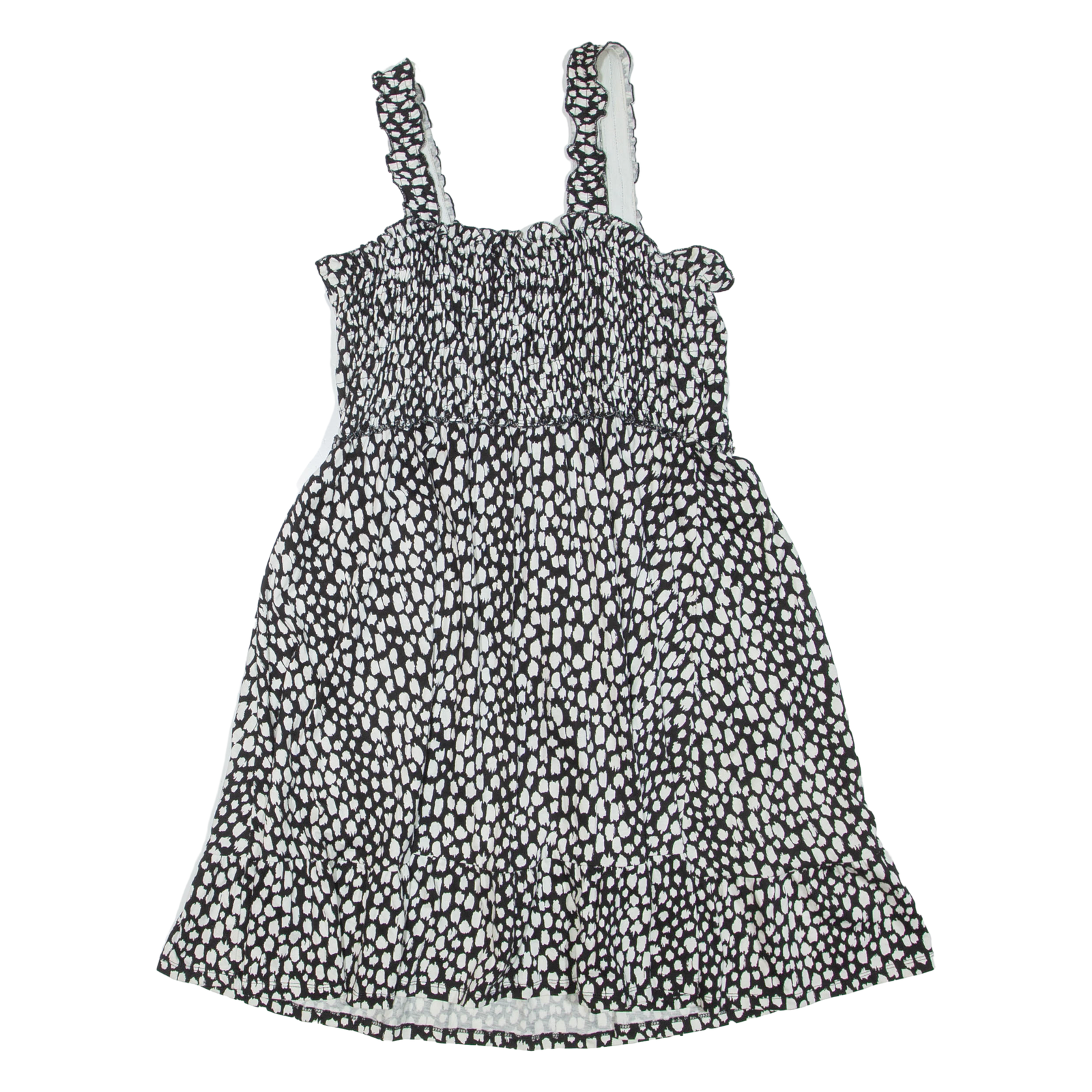 MINT VELVET Womens Mini Dress Black Spotted Sleeveless Short L Refurbished - N/A refurbished available on Cerqular