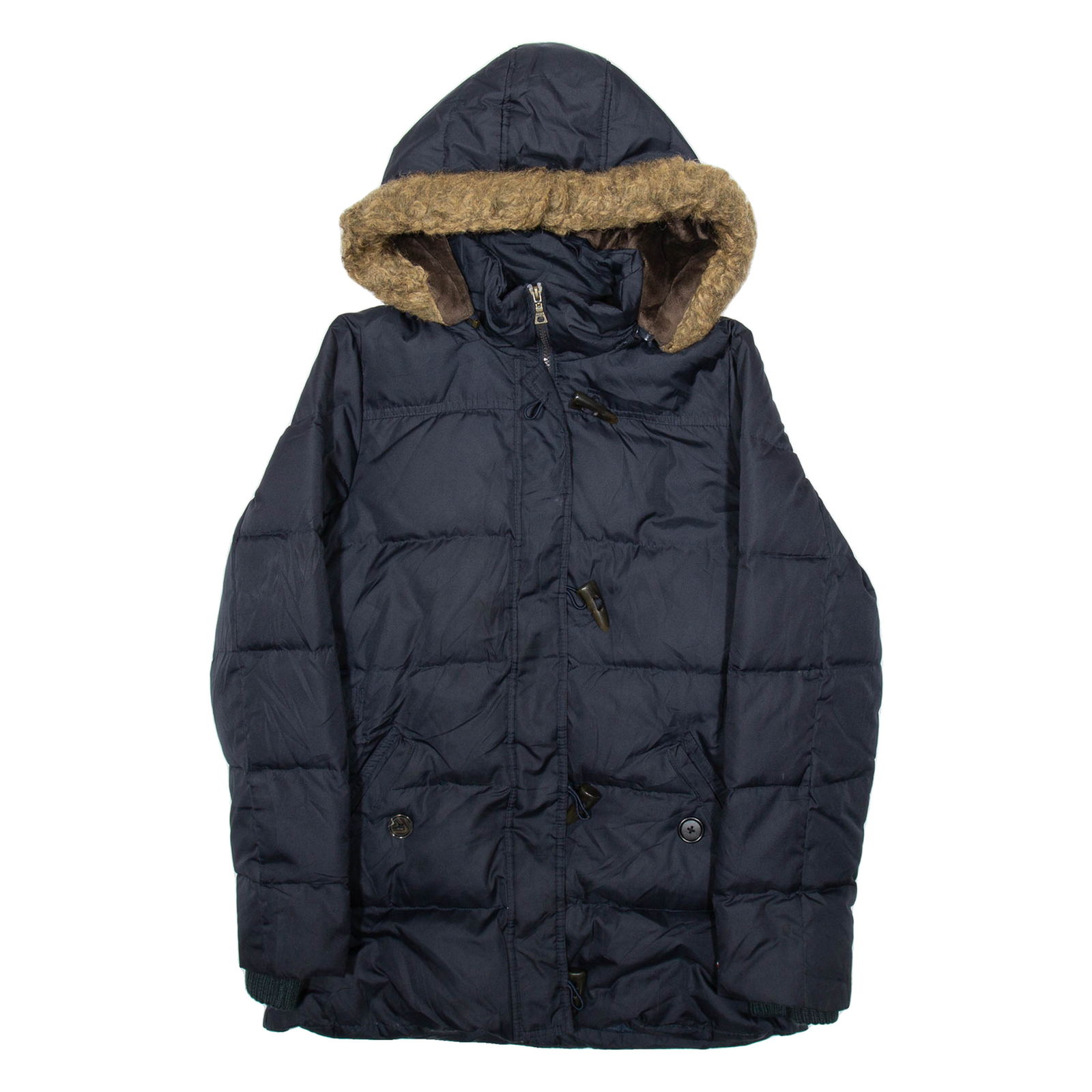 TOMMY HILFIGER Womens Parka Coat Blue Hooded S Refurbished - N/A refurbished available on Cerqular