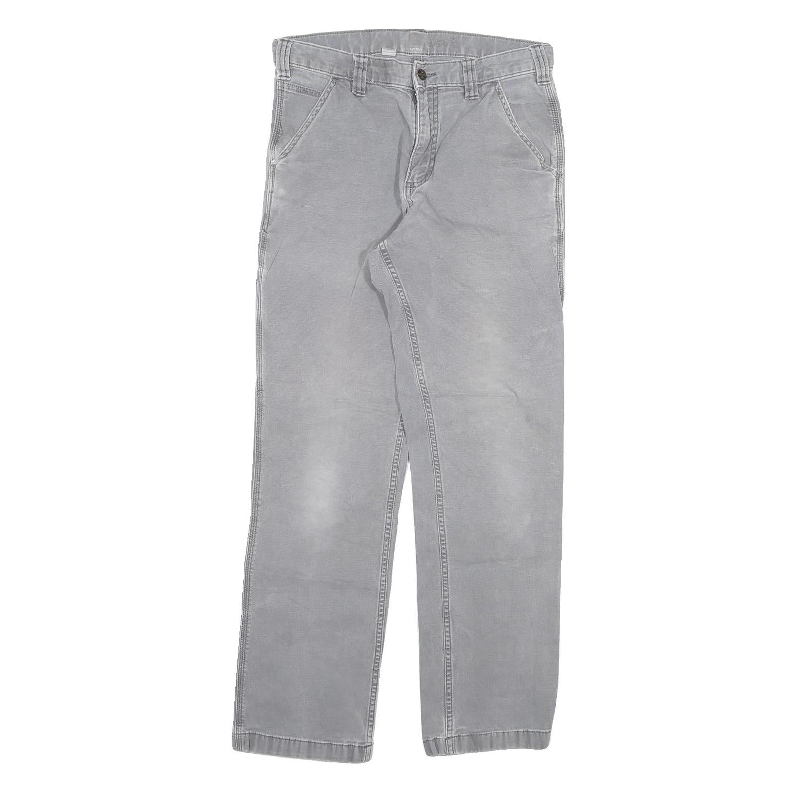 Buy CARHARTT Mens Cotton Blend Relaxed Straight Trousers Grey W30 L30 Workwear Refurbished - $40.29 CARHARTT Mens Cotton Blend Relaxed Straight Trousers Grey W30 L30 Workwear Refurbished - N/A refurbished available on Cerqular