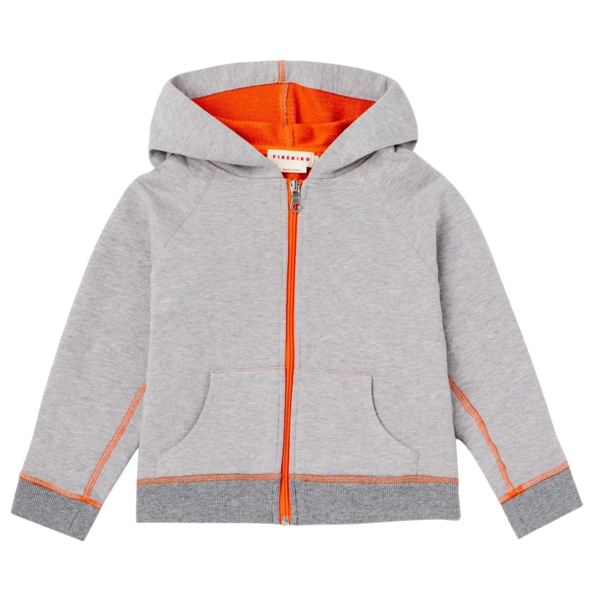 Two-Sided French Terry Zip Up Hoodie | Size: 6-7 Refurbished - Firebird Kids refurbished available on Cerqular