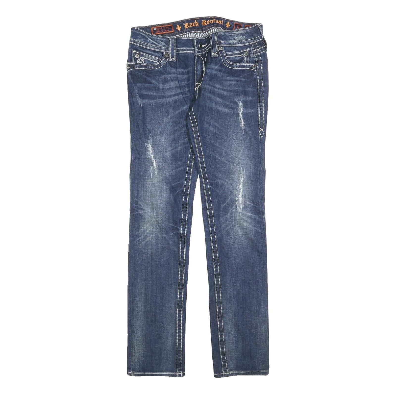 Buy ROCK REVIVAL Womens Jeans Blue Regular Straight Denim Medium W31 L32 Stylish Refurbished - $71.49 ROCK REVIVAL Womens Jeans Blue Regular Straight Denim Medium W31 L32 Stylish Refurbished - N/A refurbished available on Cerqular