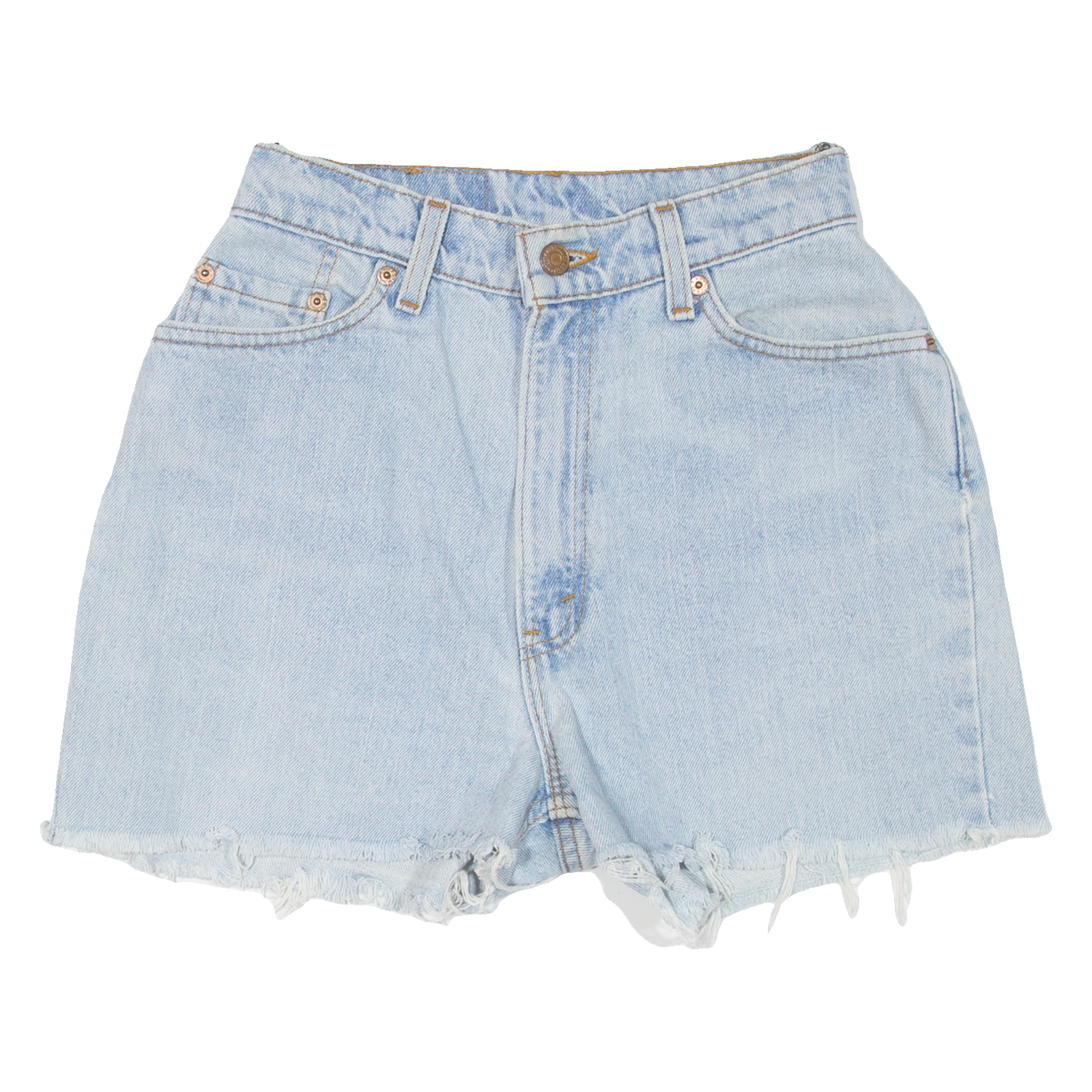 LEVI'S 512 Altered Cut-Off Womens Denim Shorts Blue Relaxed 90s XXS W24 Refurbished - N/A refurbished available on Cerqular