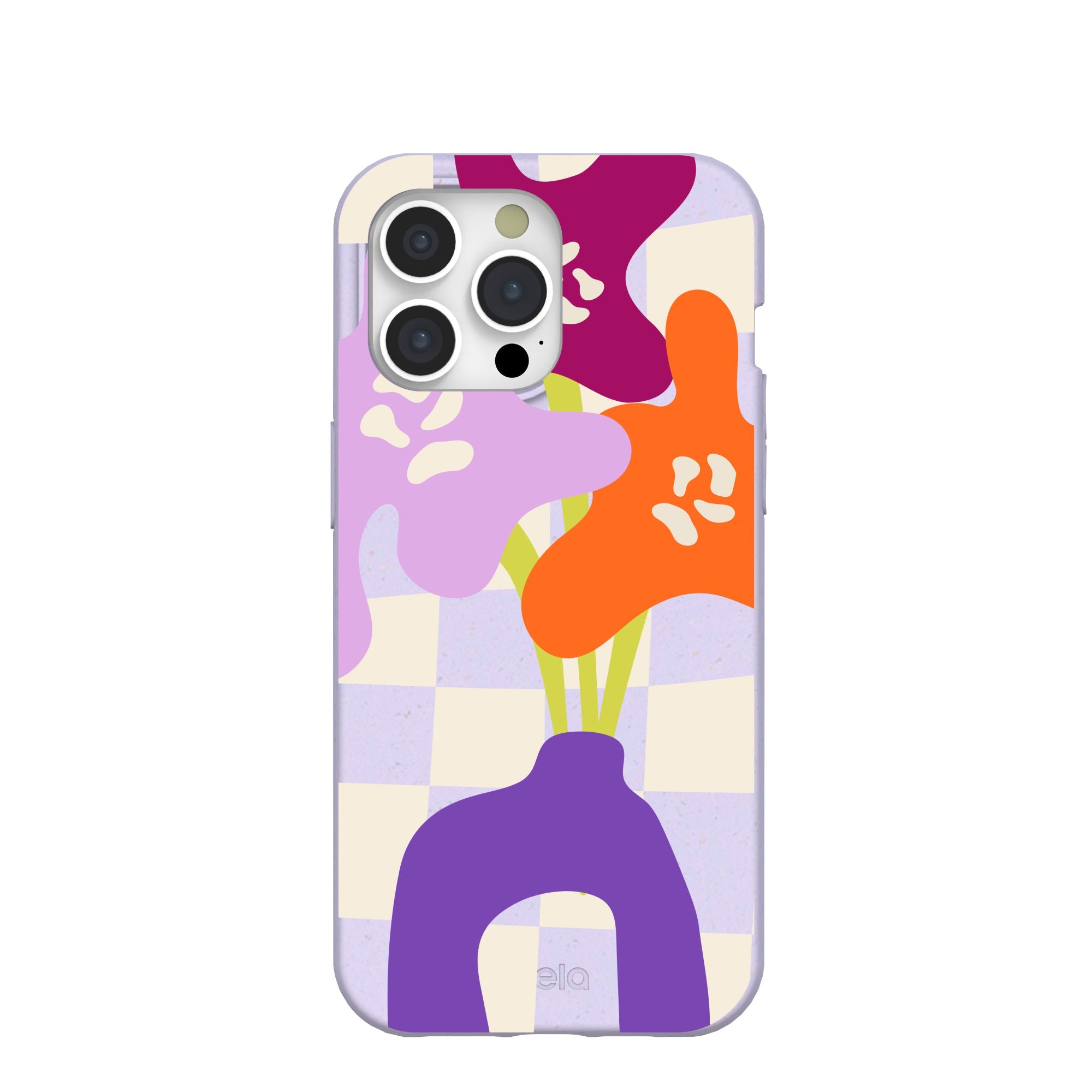 Lavender Bright Blooms iPhone 15 Pro Max Case Refurbished - Pela Case refurbished available on Cerqular