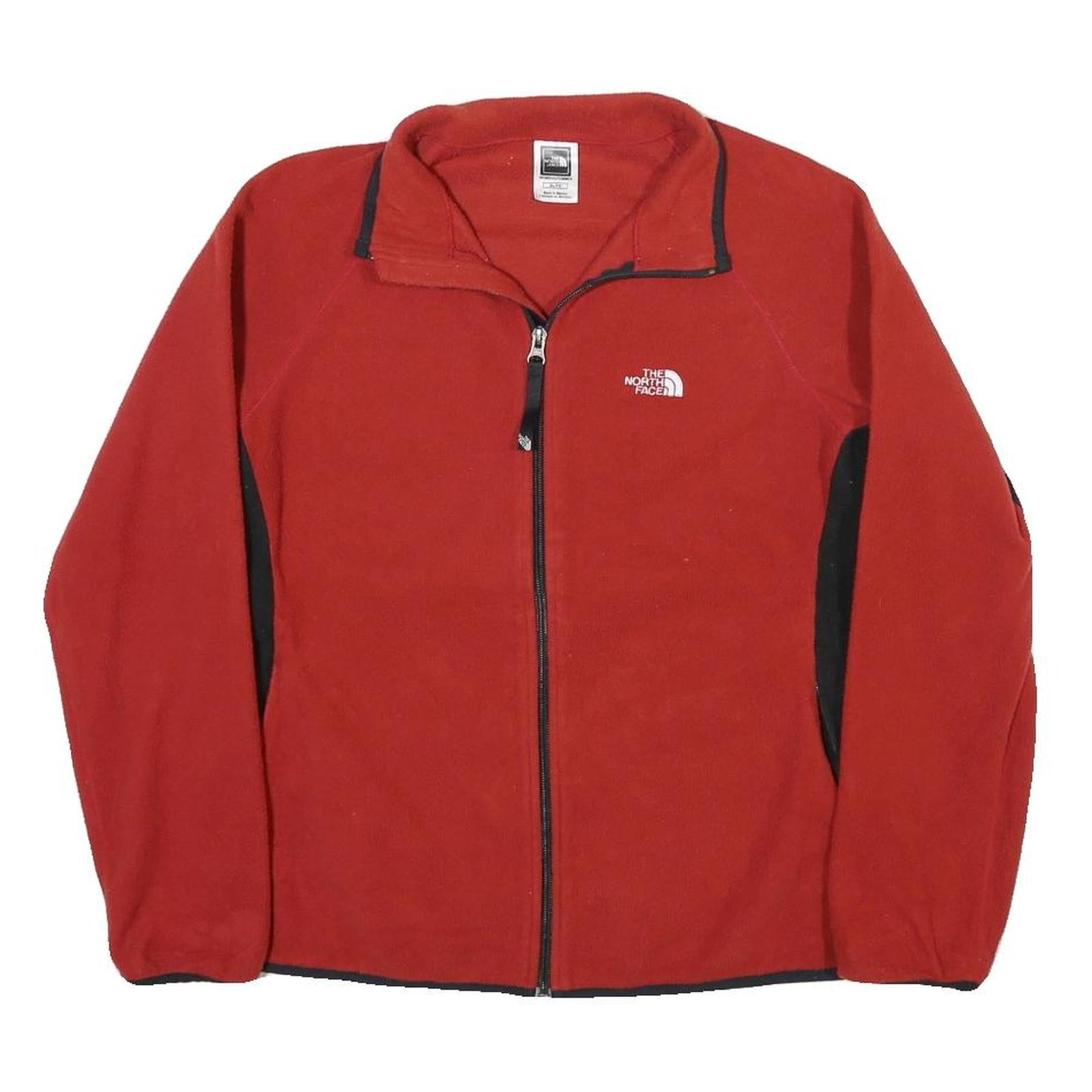 THE NORTH FACE Womens Red Zip Jacket XL Cotton Plain Outdoor Casual Warm Refurbished - N/A refurbished available on Cerqular