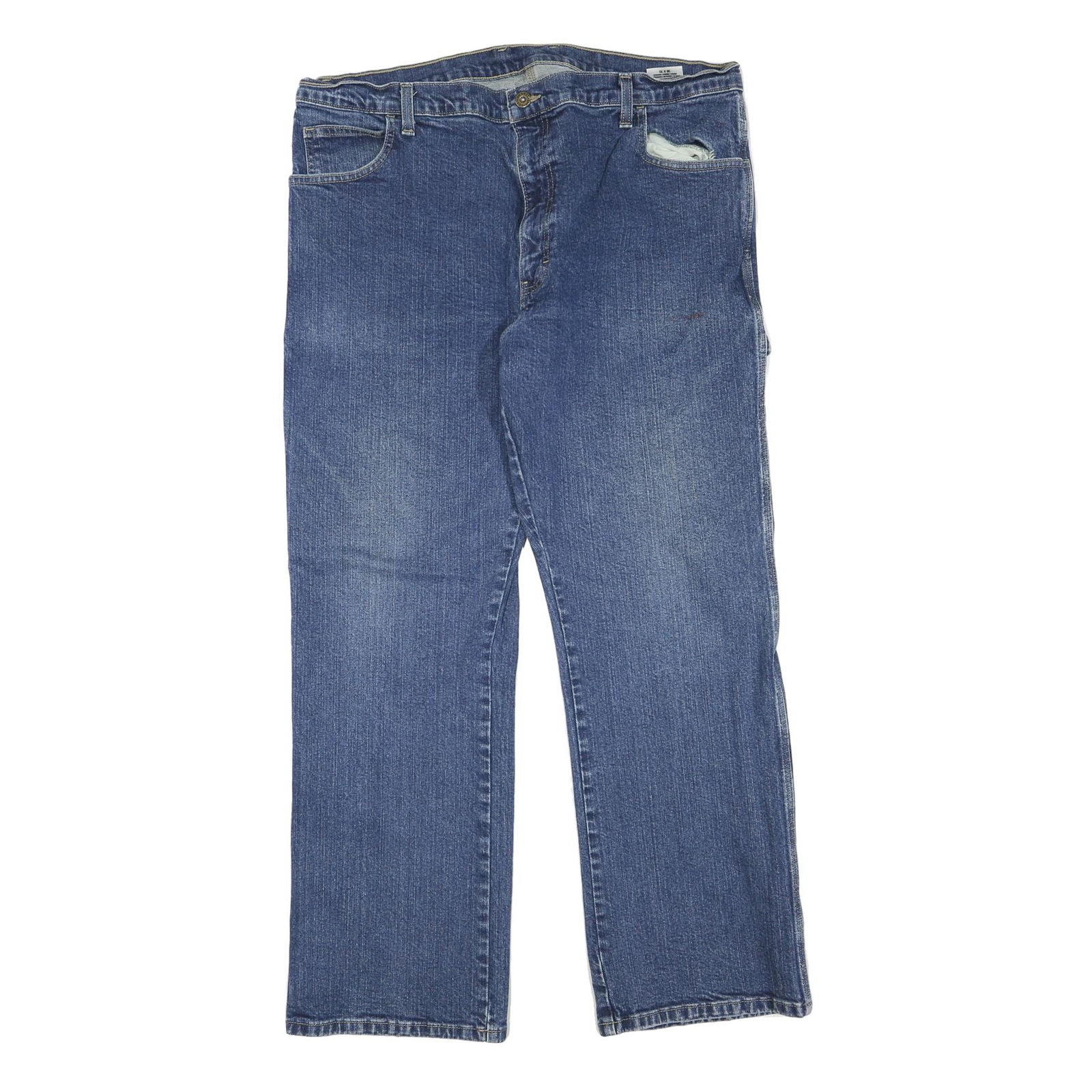 DICKIES Mens Regular Fit Blue Denim Jeans W38 L30 Workwear Zip Closure Refurbished - N/A refurbished available on Cerqular