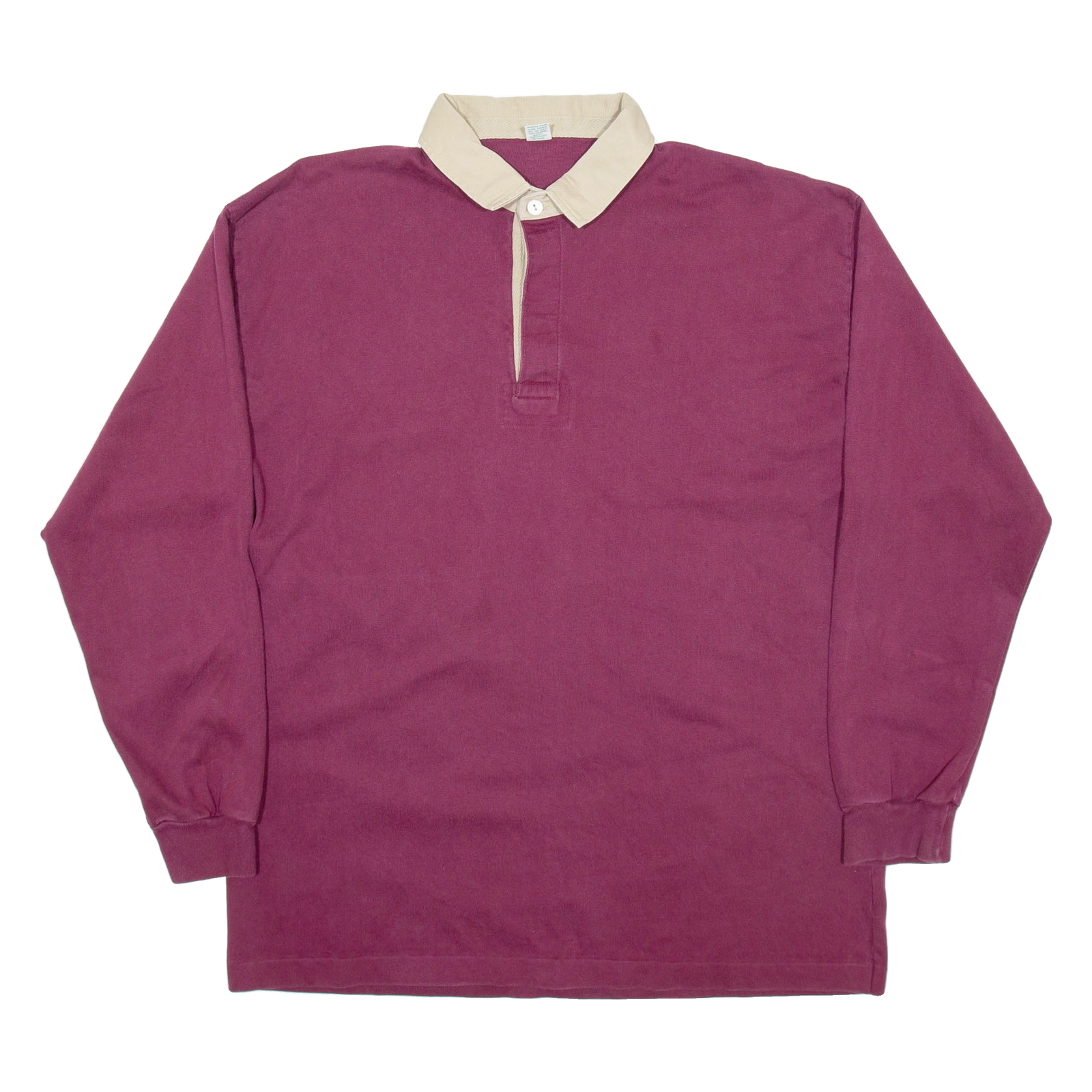 Mens Polo Shirt Purple Long Sleeve XL Refurbished - N/A refurbished available on Cerqular