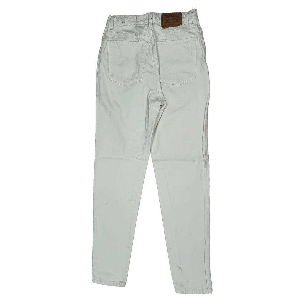 512 Levis Slim Fit Jeans - 28W UK 8 White Cotton Refurbished - Thrifted (note: this is a term often used to describe second- refurbished available on Cerqular