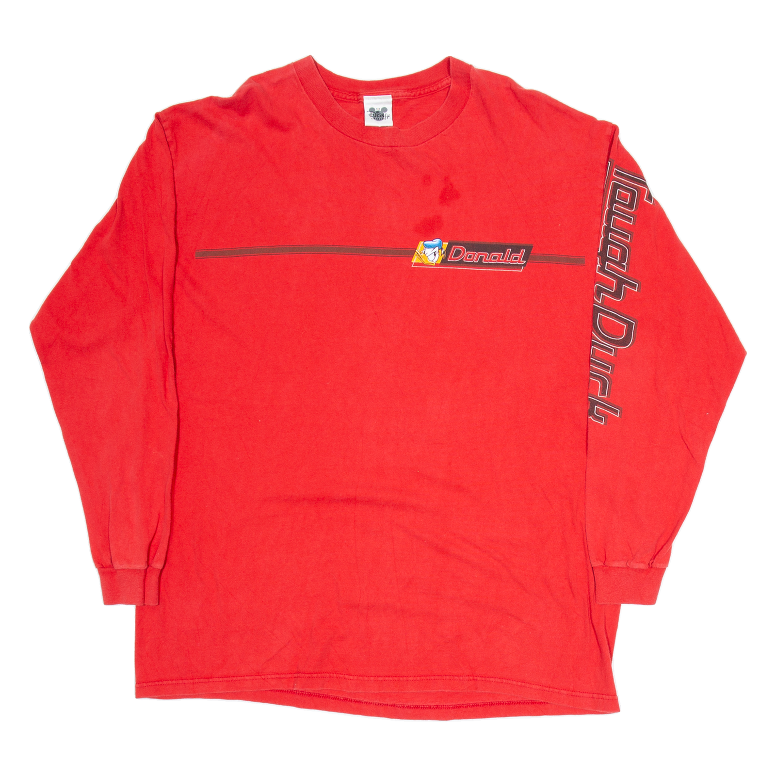 DISNEY Donald Mens T-Shirt Red Long Sleeve L Refurbished - N/A refurbished available on Cerqular