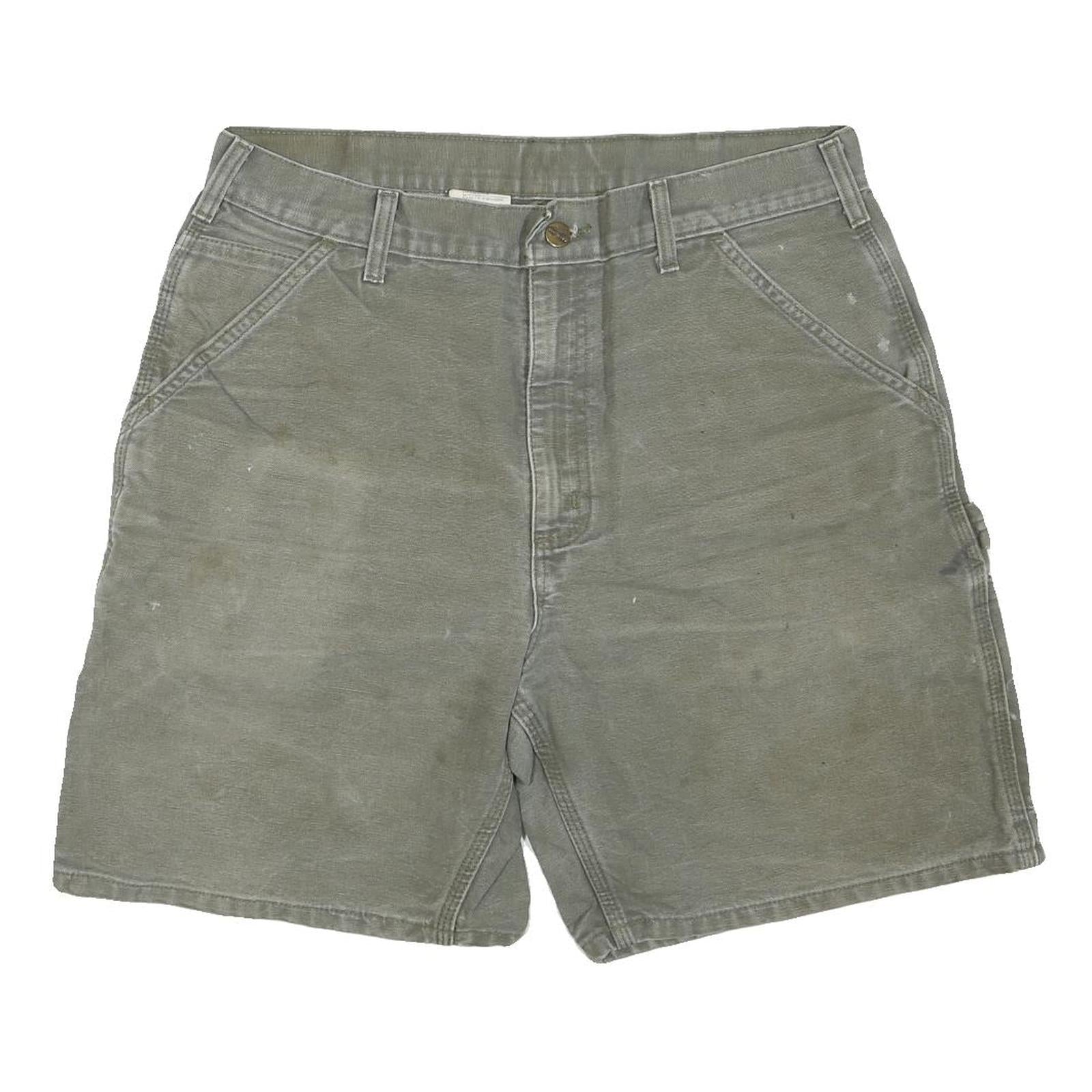 CARHARTT Mens Shorts Green Casual Cotton Blend M W32 Workwear Relaxed Fit Refurbished - N/A refurbished available on Cerqular