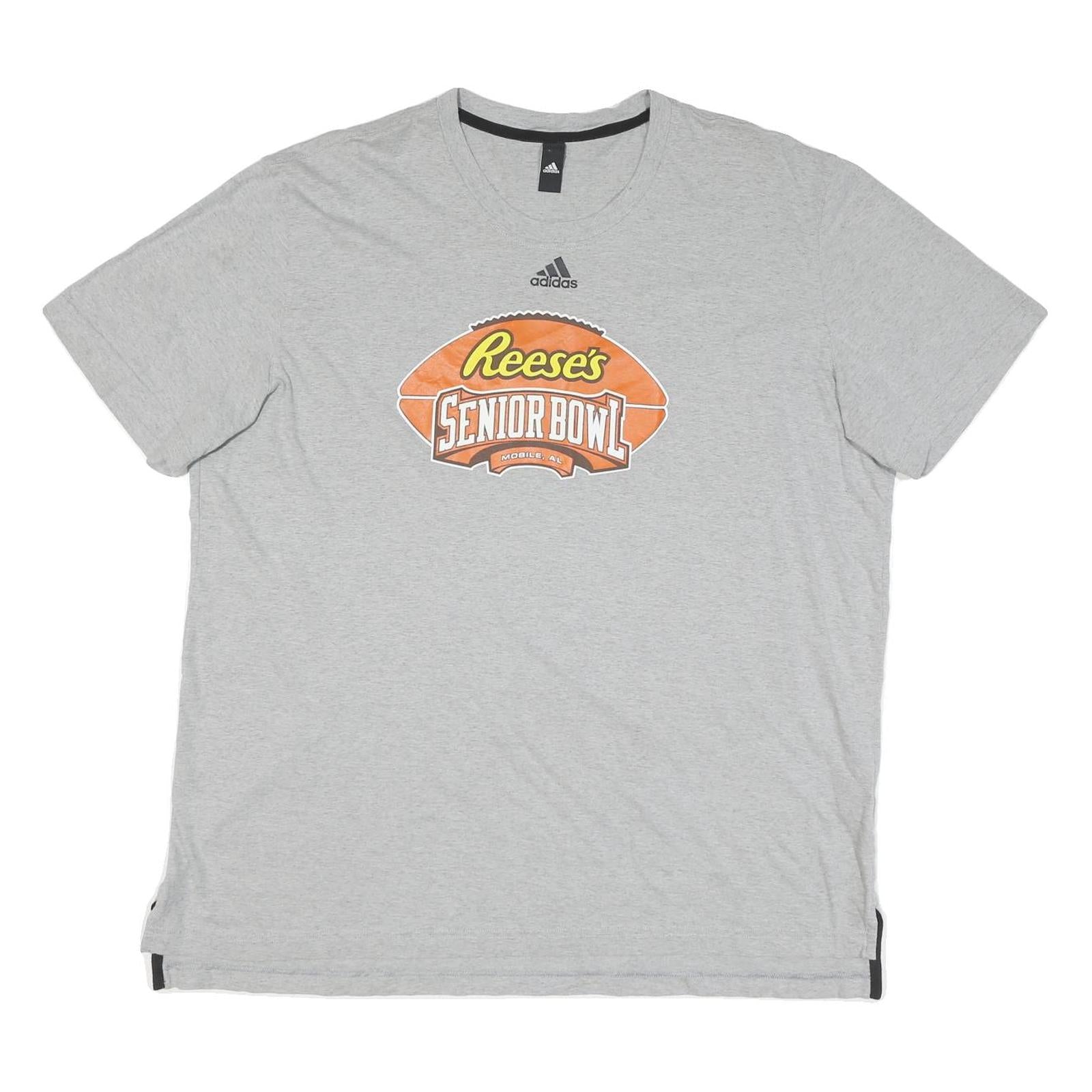 Buy ADIDAS Mens Grey Reese's Senior Bowl Graphic T-Shirt XL Short Sleeve Crew Neck Refurbished - $16.89 ADIDAS Mens Grey Reese's Senior Bowl Graphic T-Shirt XL Short Sleeve Crew Neck Refurbished - N/A refurbished available on Cerqular