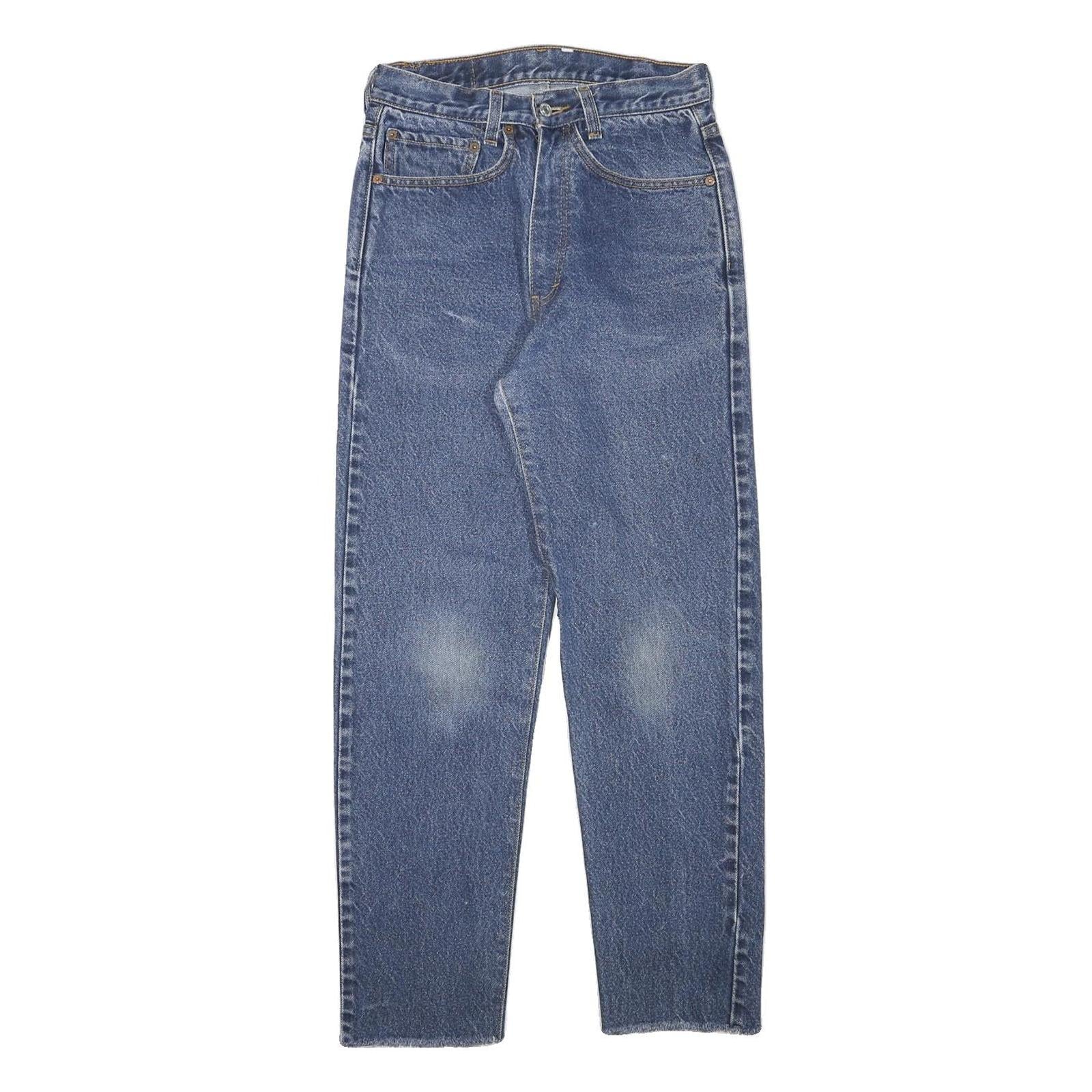 LEVI'S Mens Blue Slim Skinny Denim Medium W26 L27 Classic Cotton Blend Zip Jeans Refurbished - N/A refurbished available on Cerqular