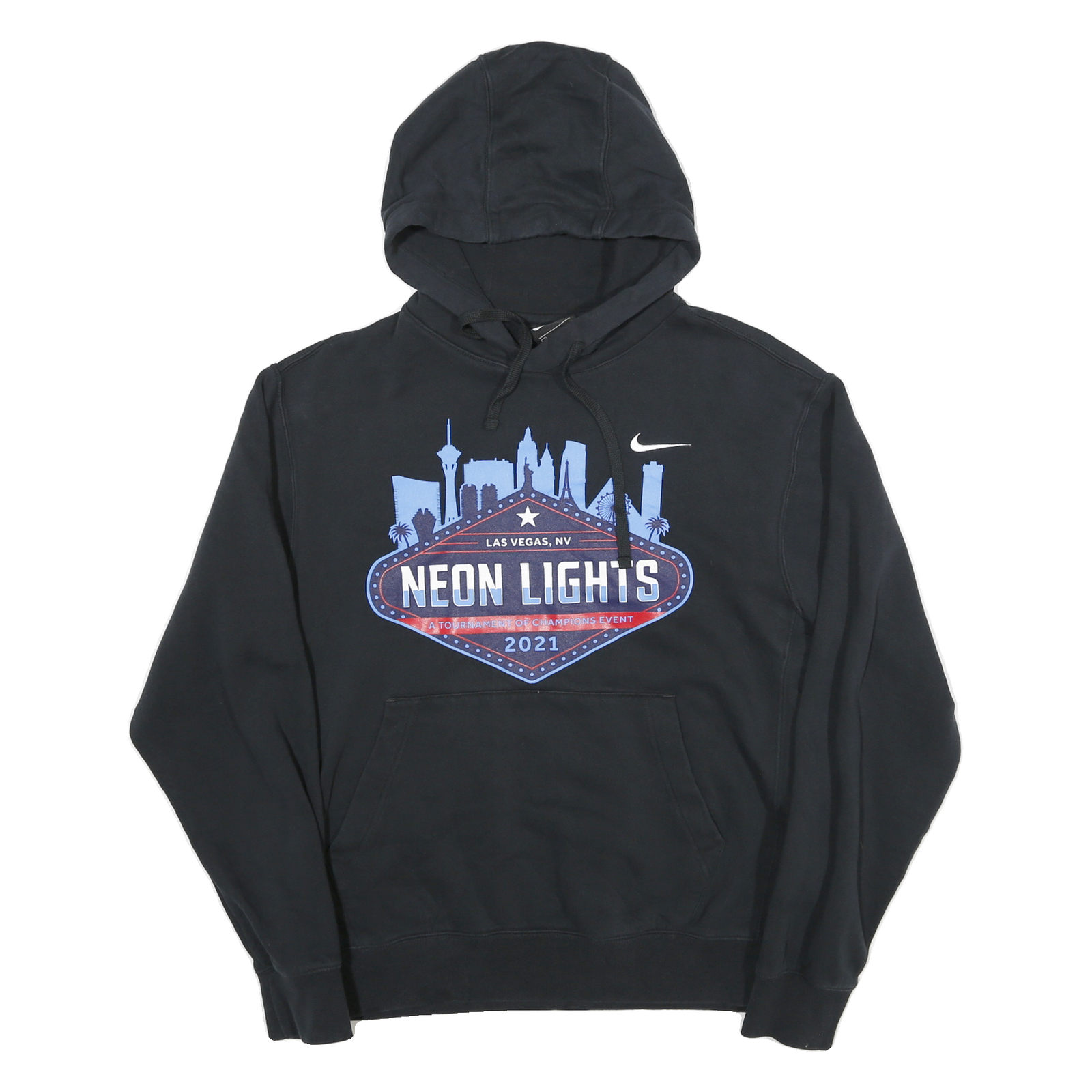 Buy NIKE Mens Black Neon Lights Pullover Hoodie M 2021 Las Vegas Cotton Blend Refurbished - $36.39 NIKE Mens Black Neon Lights Pullover Hoodie M 2021 Las Vegas Cotton Blend Refurbished - N/A refurbished available on Cerqular