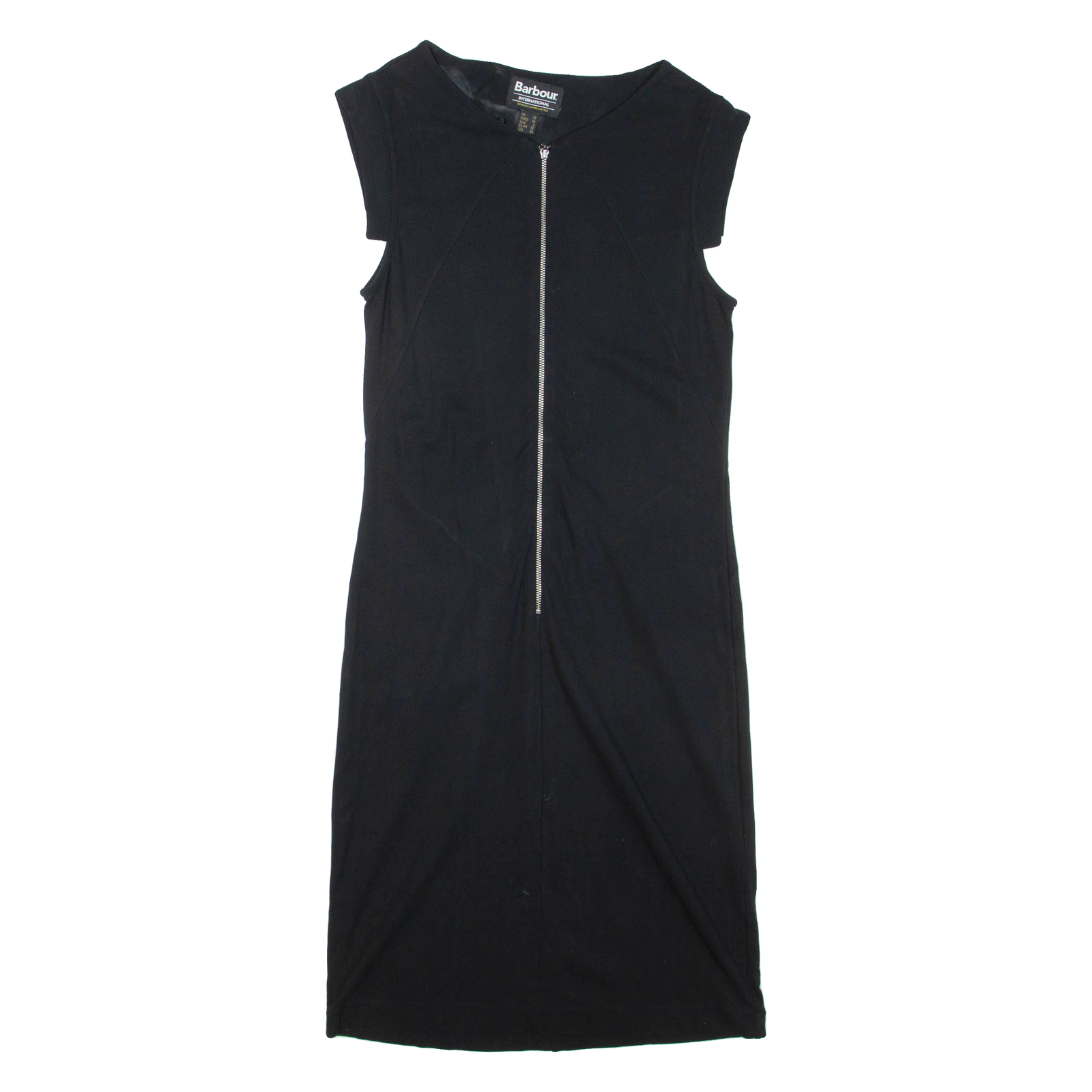 BARBOUR Womens Pencil Dress Black Sleeveless Knee Length UK 10 Refurbished - N/A refurbished available on Cerqular