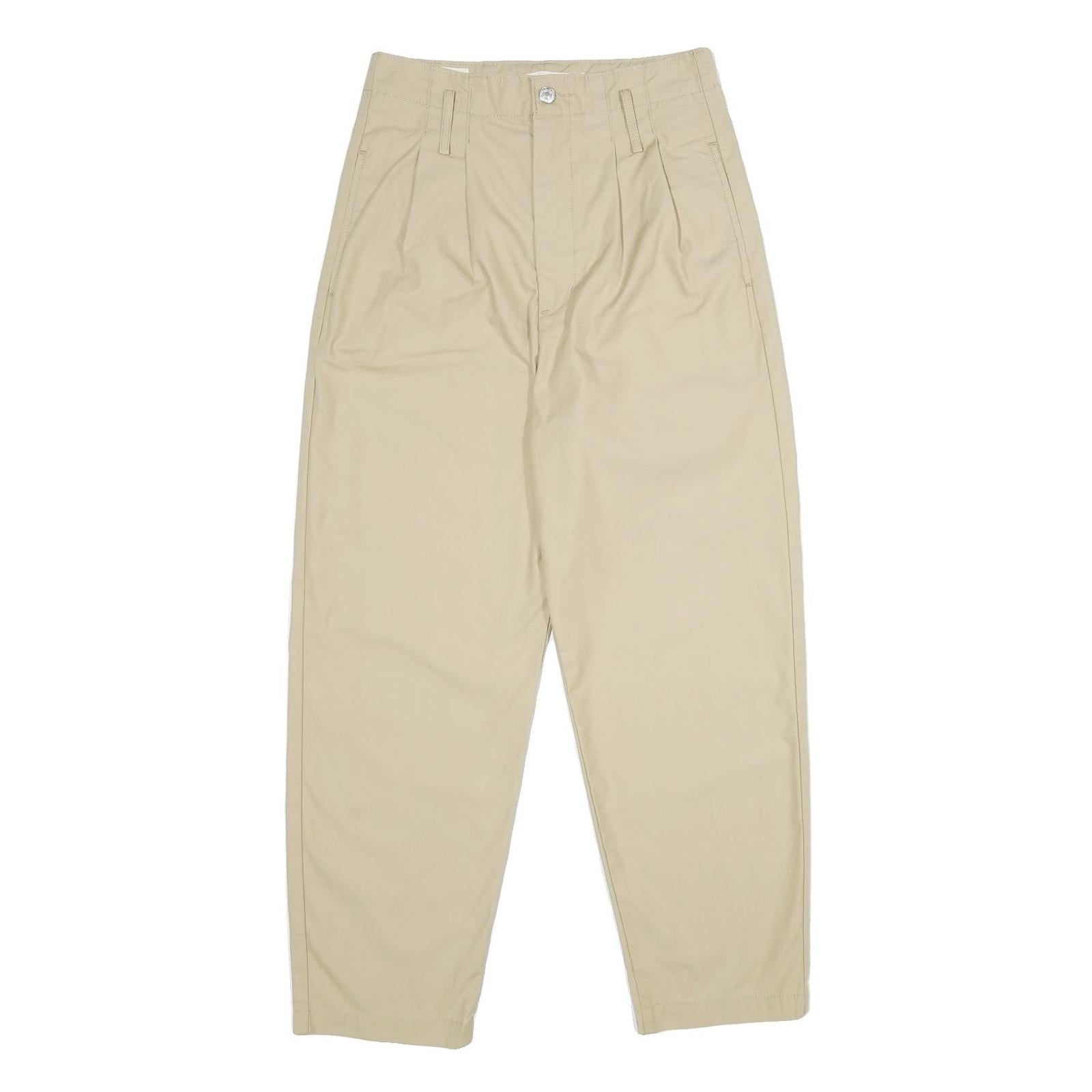 LEVI'S Womens Cotton Blend Beige Loose Straight Trousers W26 L28 Casual Refurbished - N/A refurbished available on Cerqular