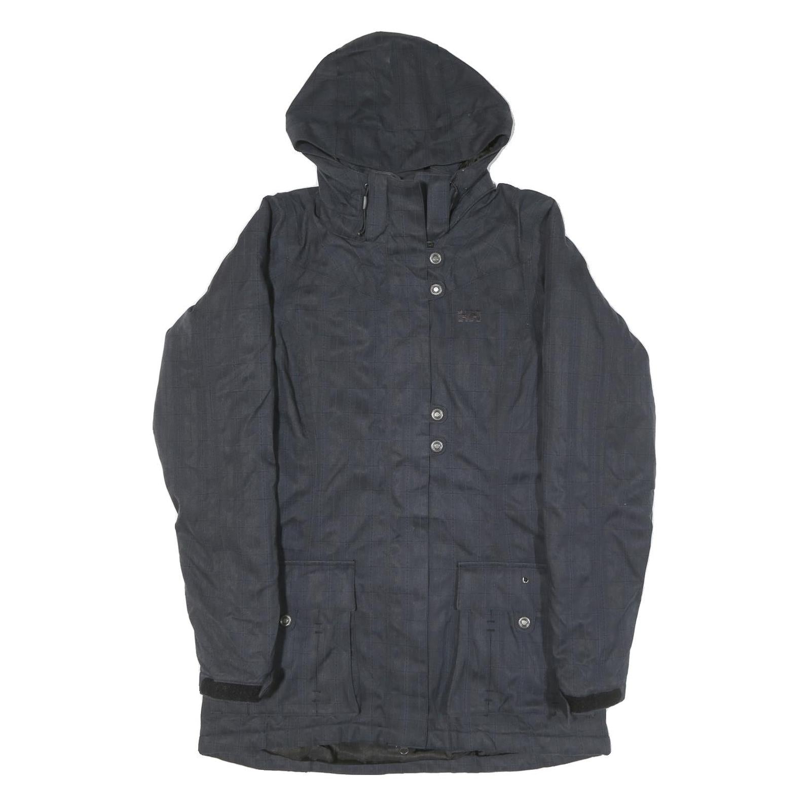 HELLY HANSEN Womens Black Jacket M Polyester Blend Hooded Zip Outdoor Waterproof Refurbished - N/A refurbished available on Cerqular
