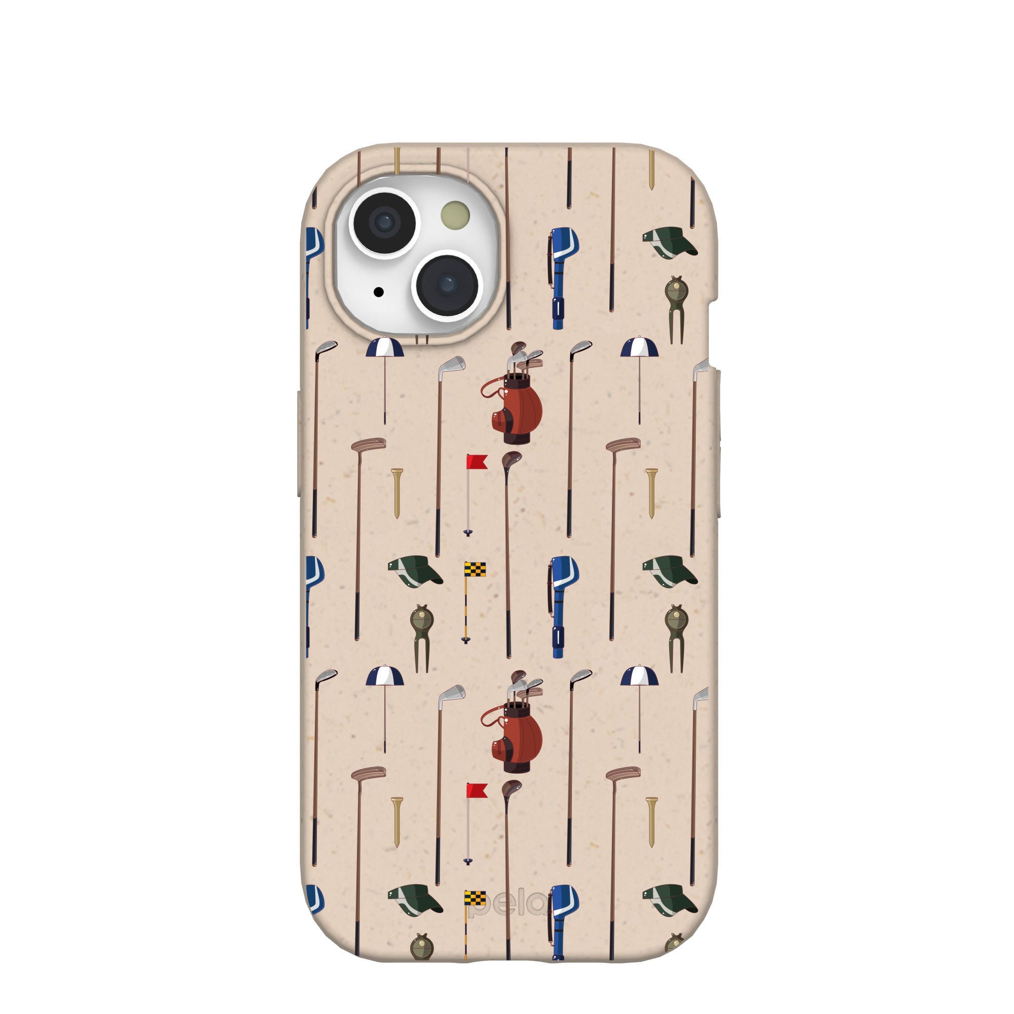 Seashell Golf Time iPhone 15 Case Refurbished - Pela Case refurbished available on Cerqular
