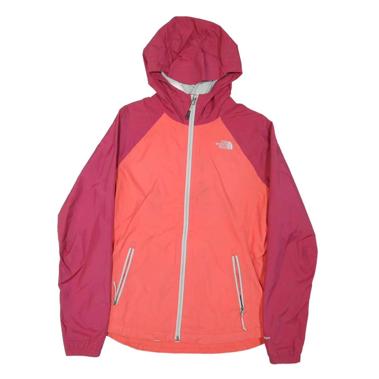 THE NORTH FACE Womens Pink & Dark Pink Outdoor Jacket M Polyester Blend Hooded Refurbished - N/A refurbished available on Cerqular