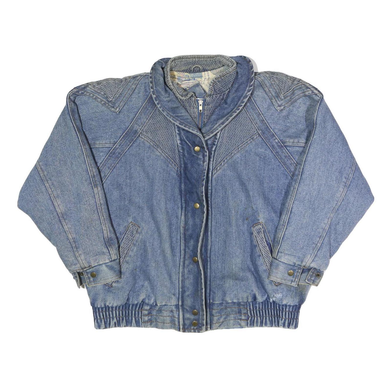 RUTH DOUGLAS Womens Blue Denim Zip Jacket M Woven Classic Stylish Casual Refurbished - N/A refurbished available on Cerqular
