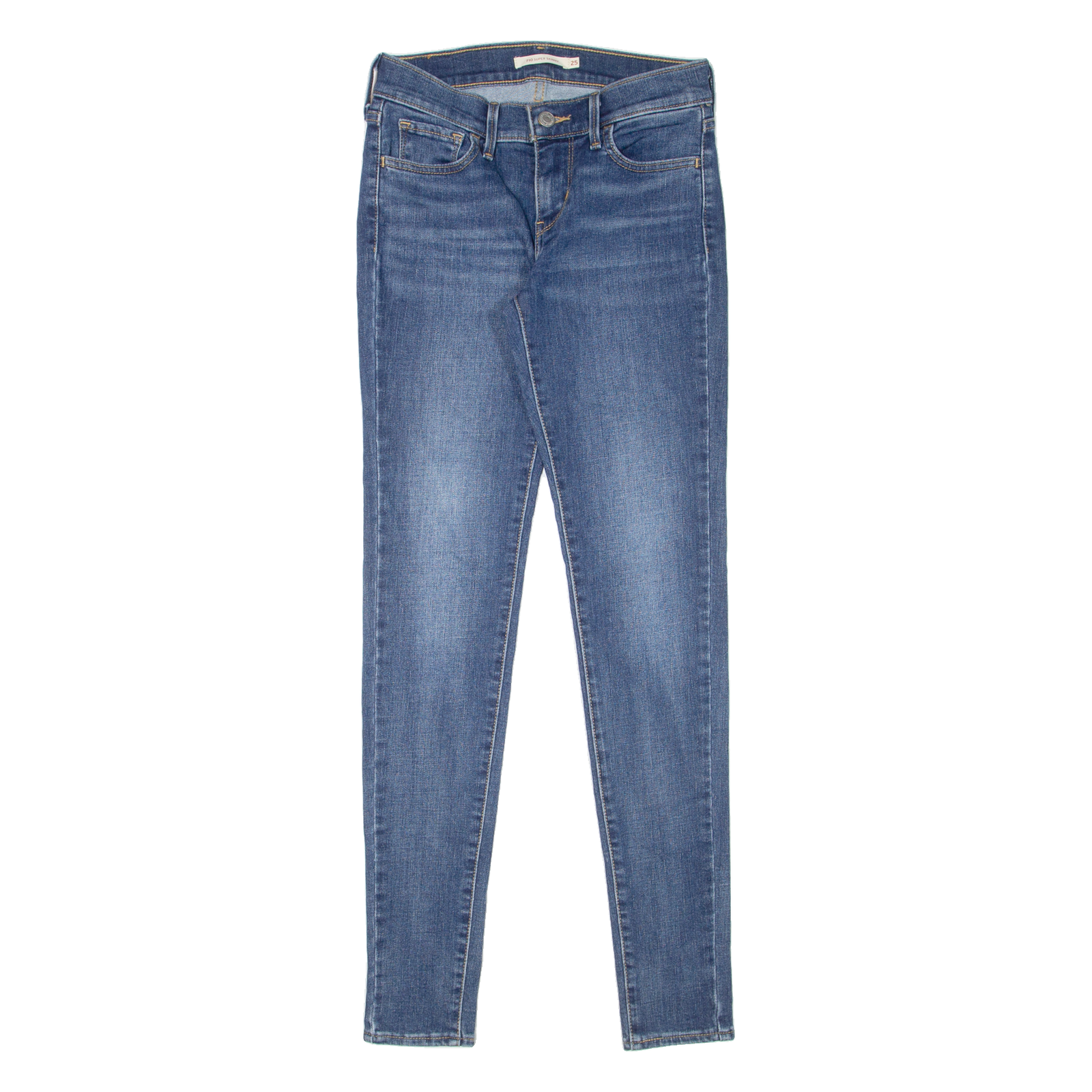 LEVI'S 710 Womens Jeans Blue Slim Skinny Stone Wash W25 L30 Refurbished - N/A refurbished available on Cerqular