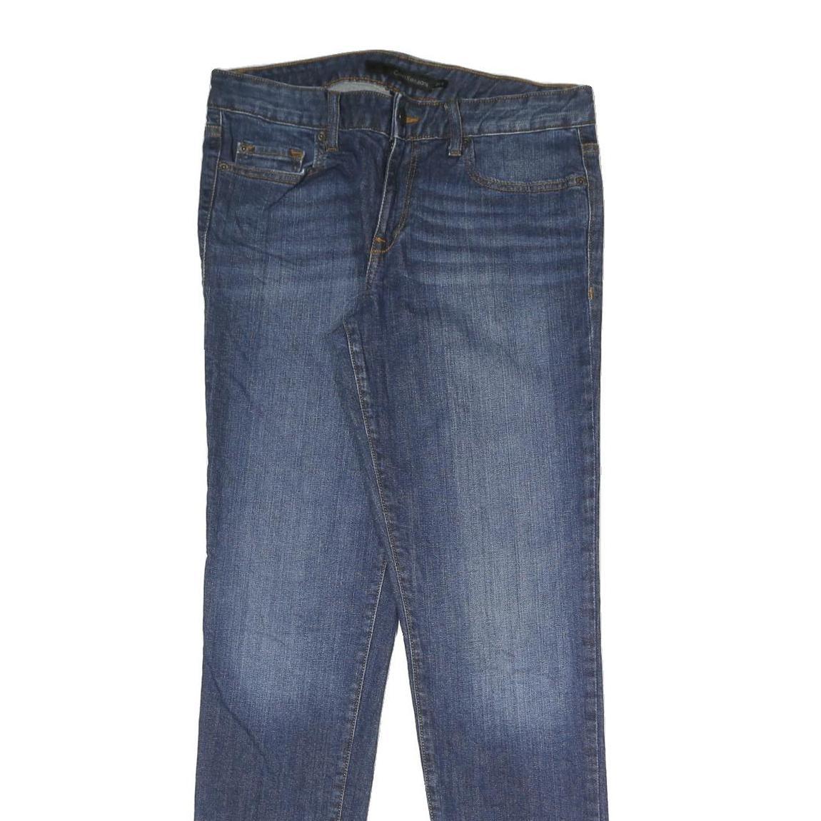 CALVIN KLEIN JEANS Womens Blue Regular Straight Denim Jeans W28 L32 Stylish Refurbished - N/A refurbished available on Cerqular
