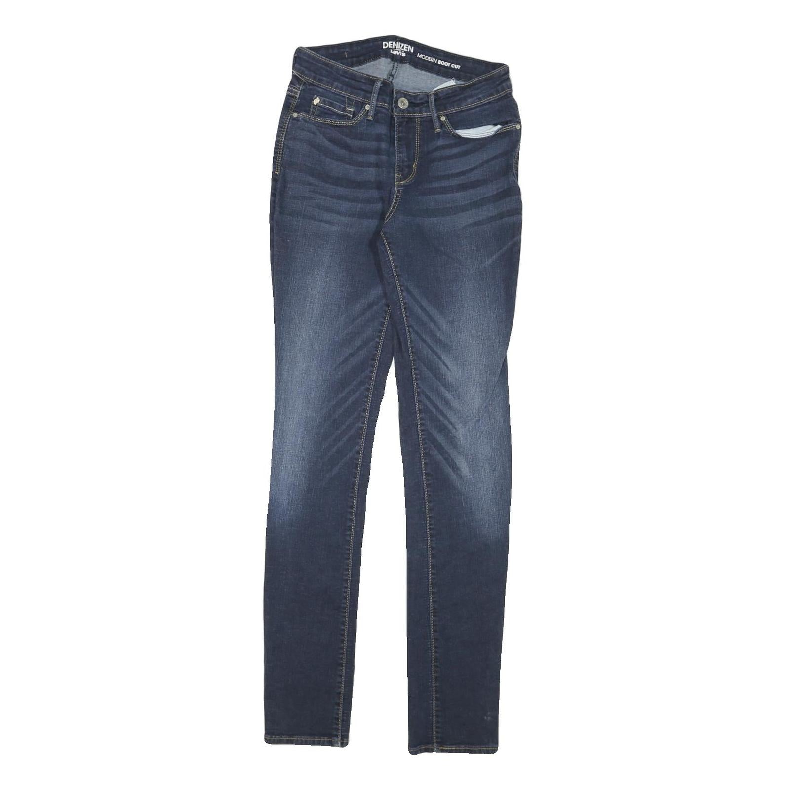 LEVI'S Womens Slim Skinny Denim Blue Jeans W25 L30 Stretch Cotton Blend Zip Refurbished - N/A refurbished available on Cerqular