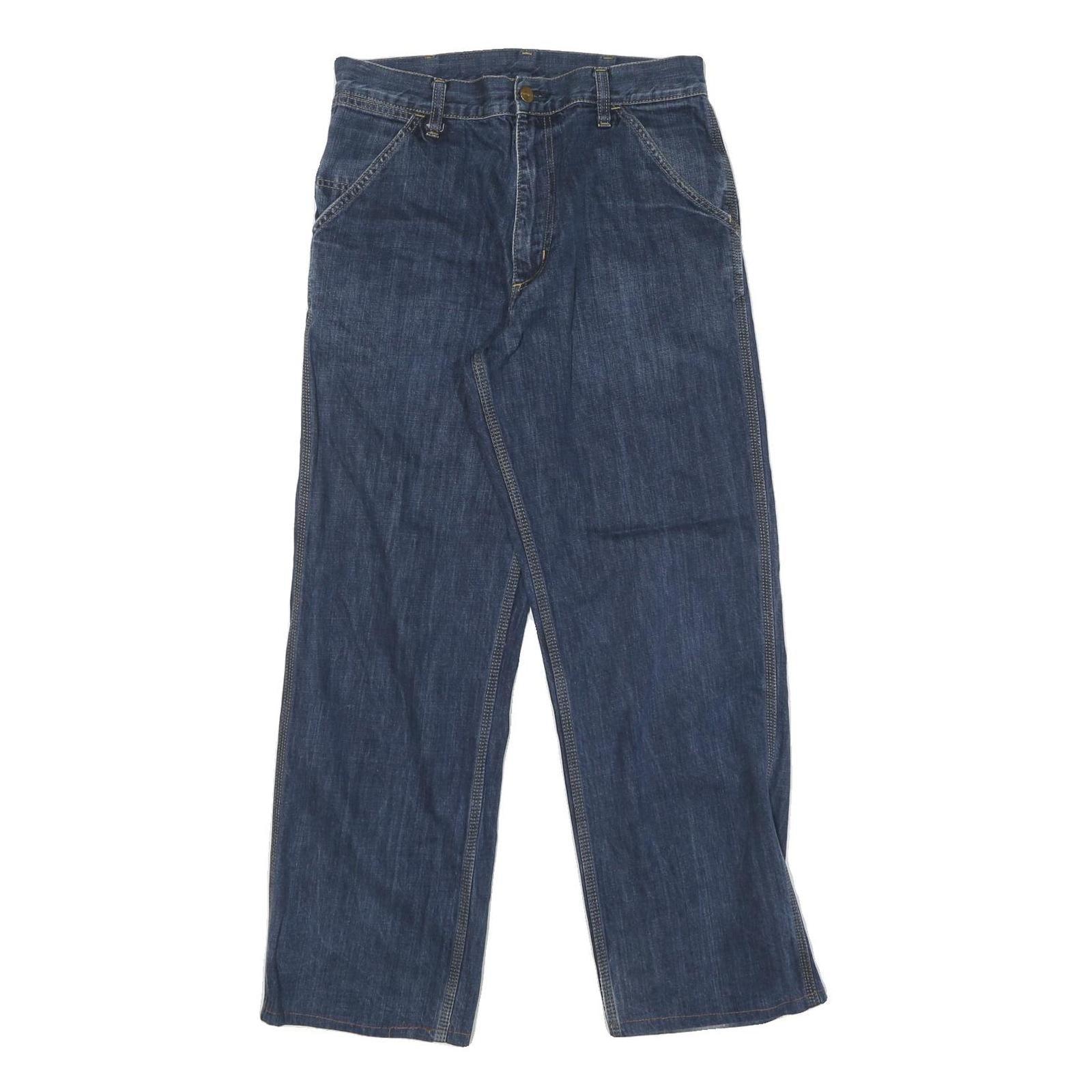 CARHARTT Mens Jeans Blue Regular Straight Denim Medium W28 L32 Workwear Zip Refurbished - N/A refurbished available on Cerqular