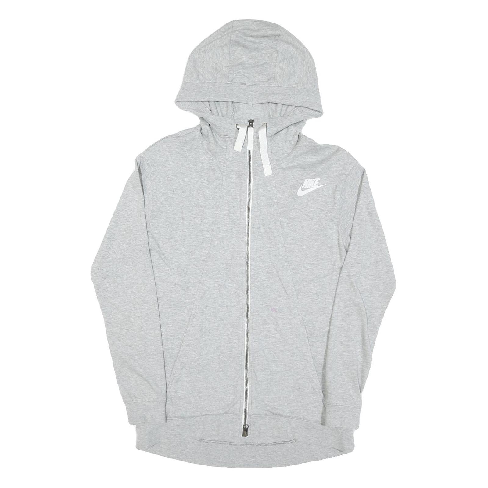 NIKE Mens Grey Hoodie XS Zip Up Lightweight Cotton Casual Sports Sweatshirt Refurbished - N/A refurbished available on Cerqular