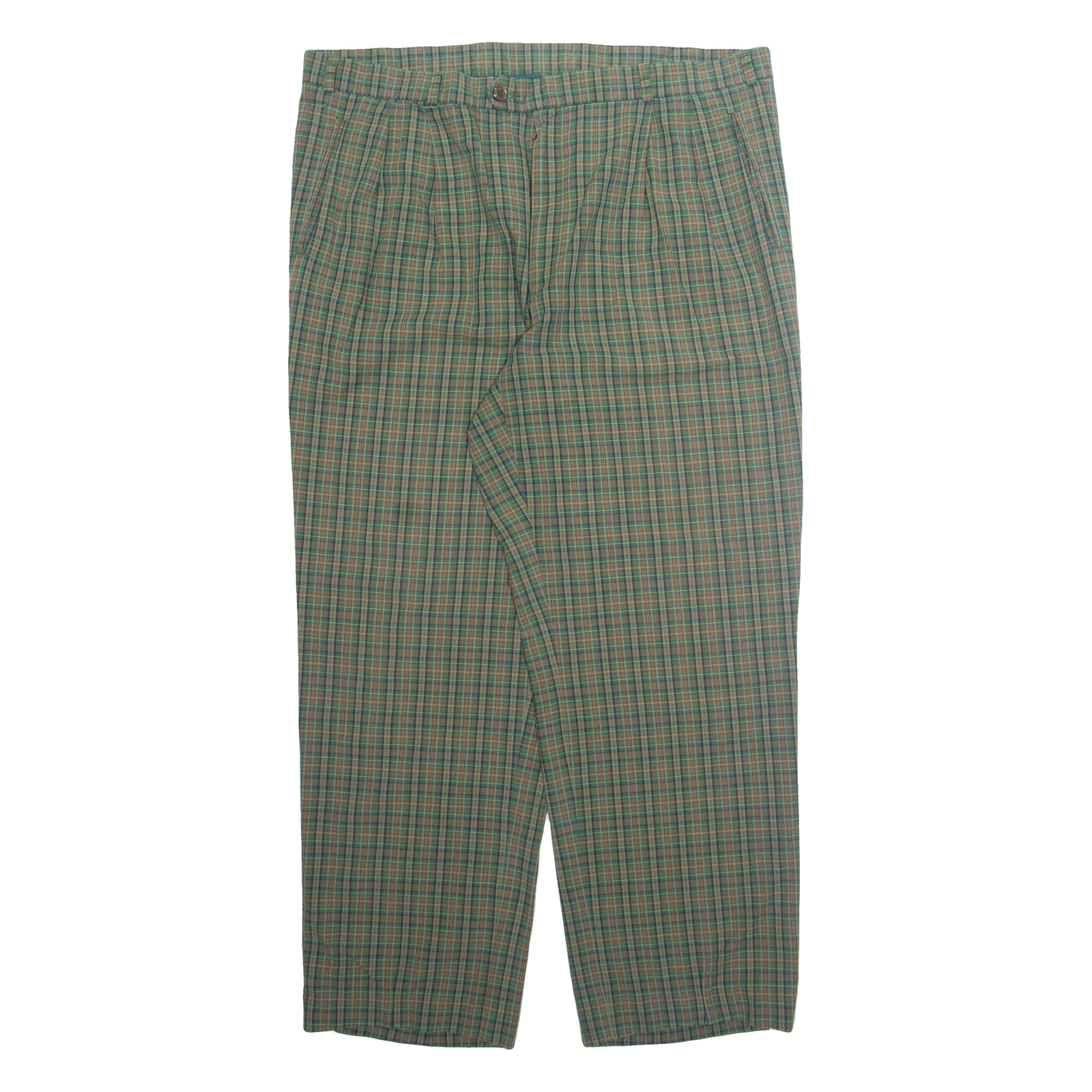 MCGREGOR Chino Mens Trousers Green Regular Straight W38 L28 Refurbished - N/A refurbished available on Cerqular