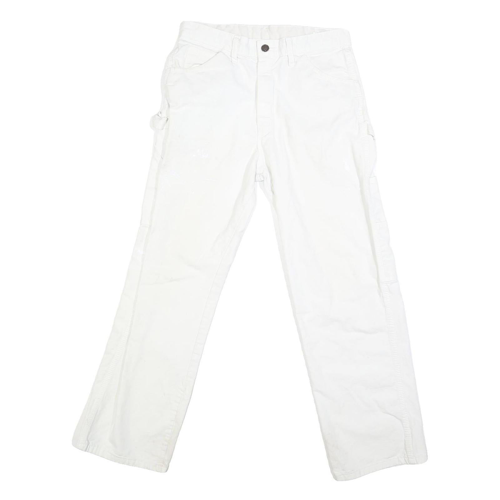 DICKIES Mens White Regular Fit Straight Leg Denim W30 L27 Workwear Jeans Refurbished - N/A refurbished available on Cerqular