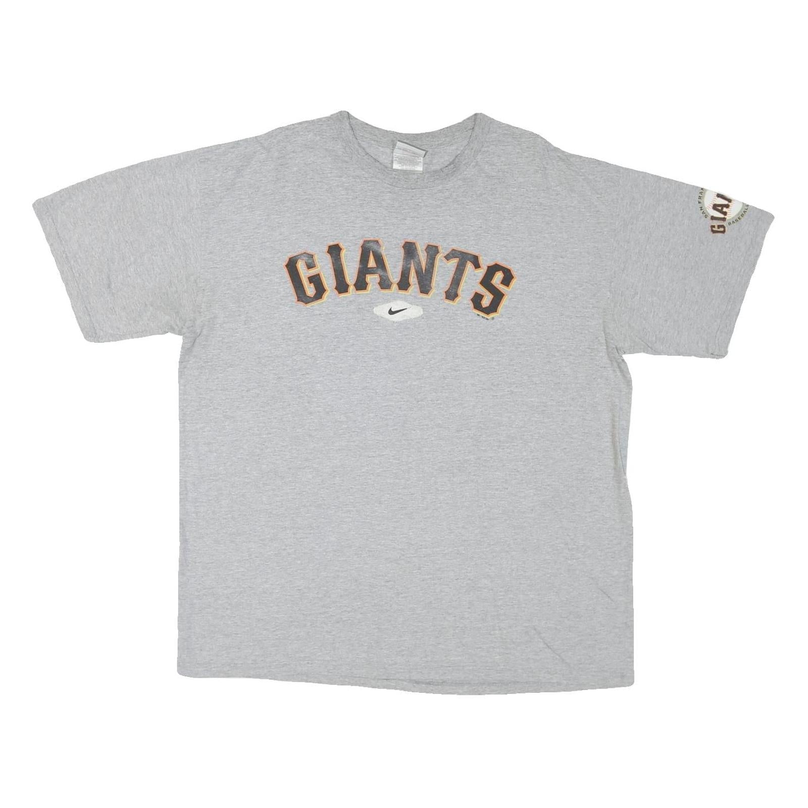NIKE Mens Grey Giants Graphic T-Shirt XL Short Sleeve Crew Neck Sports Casual Refurbished - N/A refurbished available on Cerqular