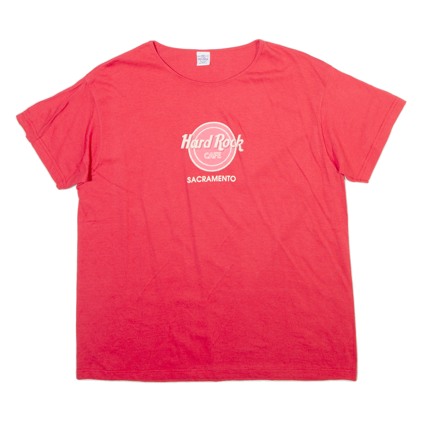 Buy HARD ROCK CAFE Sacramento Mens T-Shirt Red USA L Refurbished - $23.39 HARD ROCK CAFE Sacramento Mens T-Shirt Red USA L Refurbished - N/A refurbished available on Cerqular
