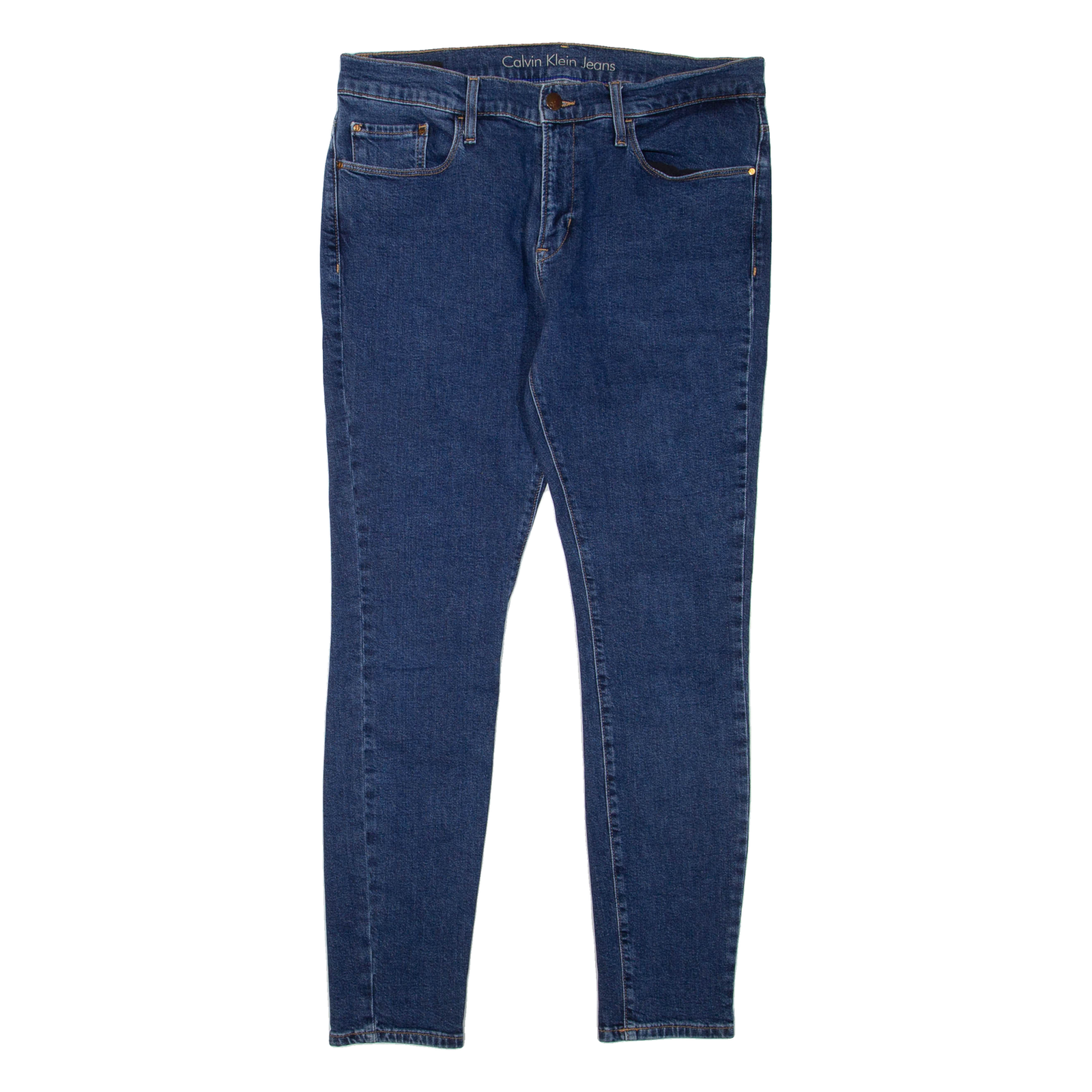 CALVIN KLEIN JEANS Womens Jeans Blue Regular Skinny W32 L28 Refurbished - N/A refurbished available on Cerqular