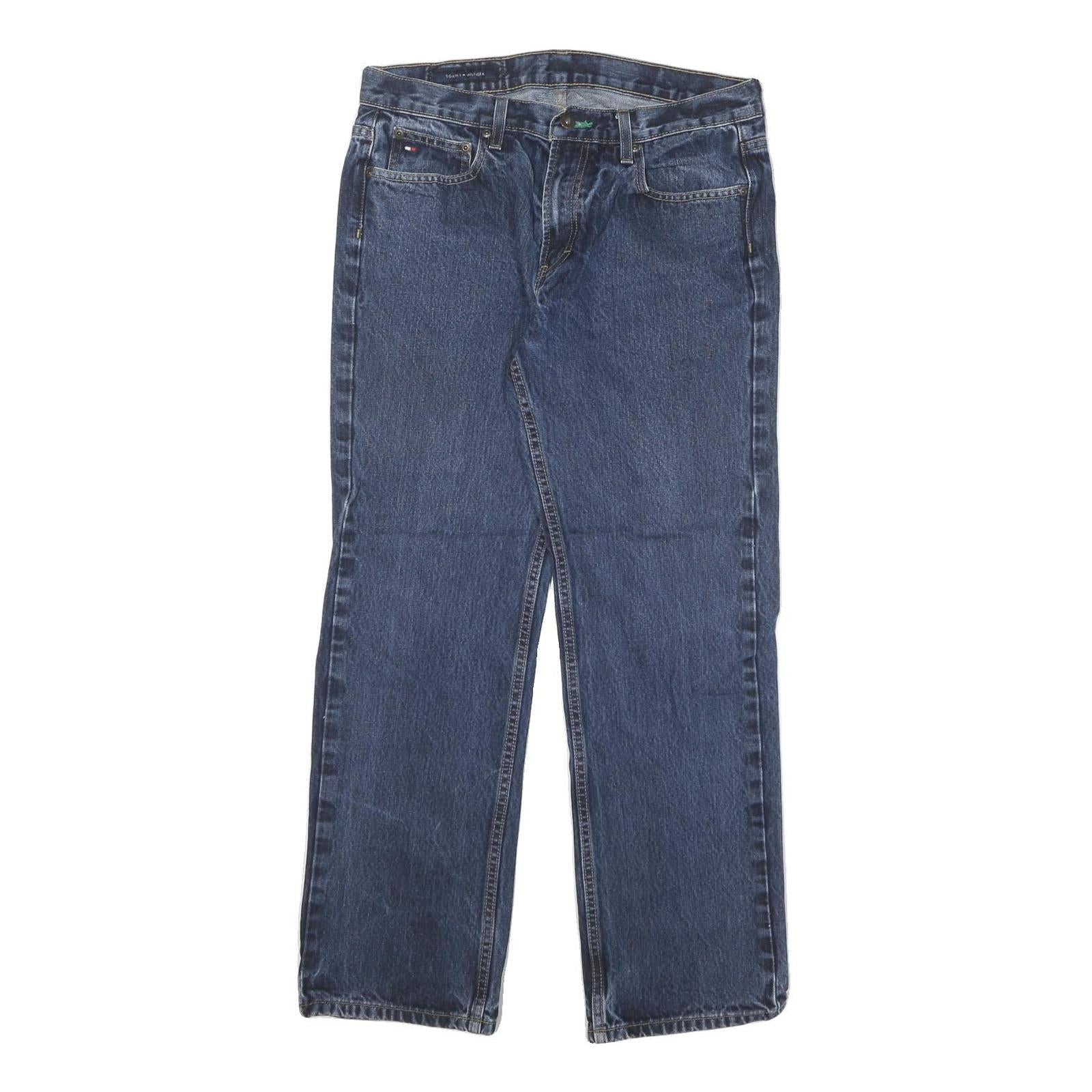 TOMMY HILFIGER Mens Jeans Blue Regular Straight Denim Medium W32 L29 Classic Fit Refurbished - N/A refurbished available on Cerqular