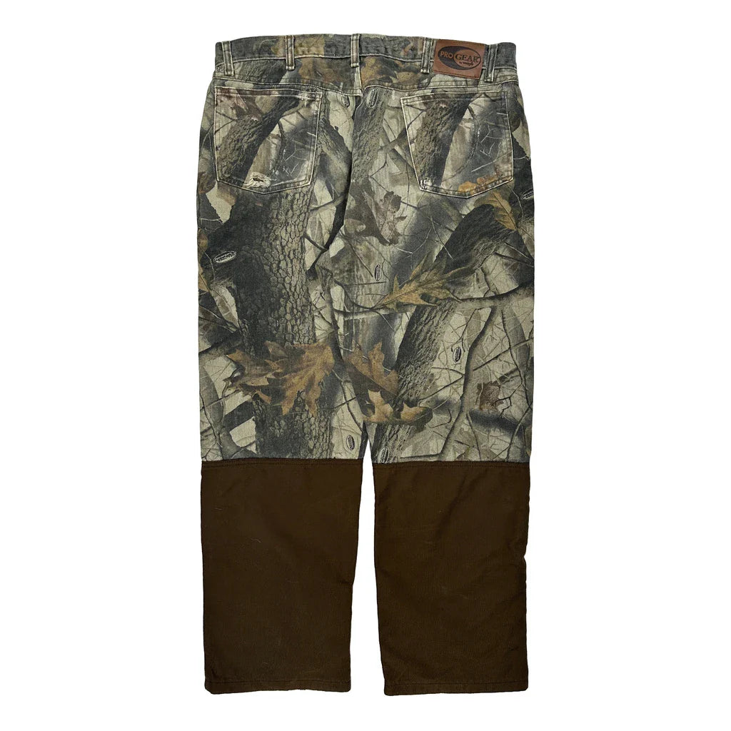 Unbranded Camo Cargo Trousers - 38W 31L Brown Cotton Refurbished - Thrifted (note: this is a term often used to describe second- refurbished available on Cerqular