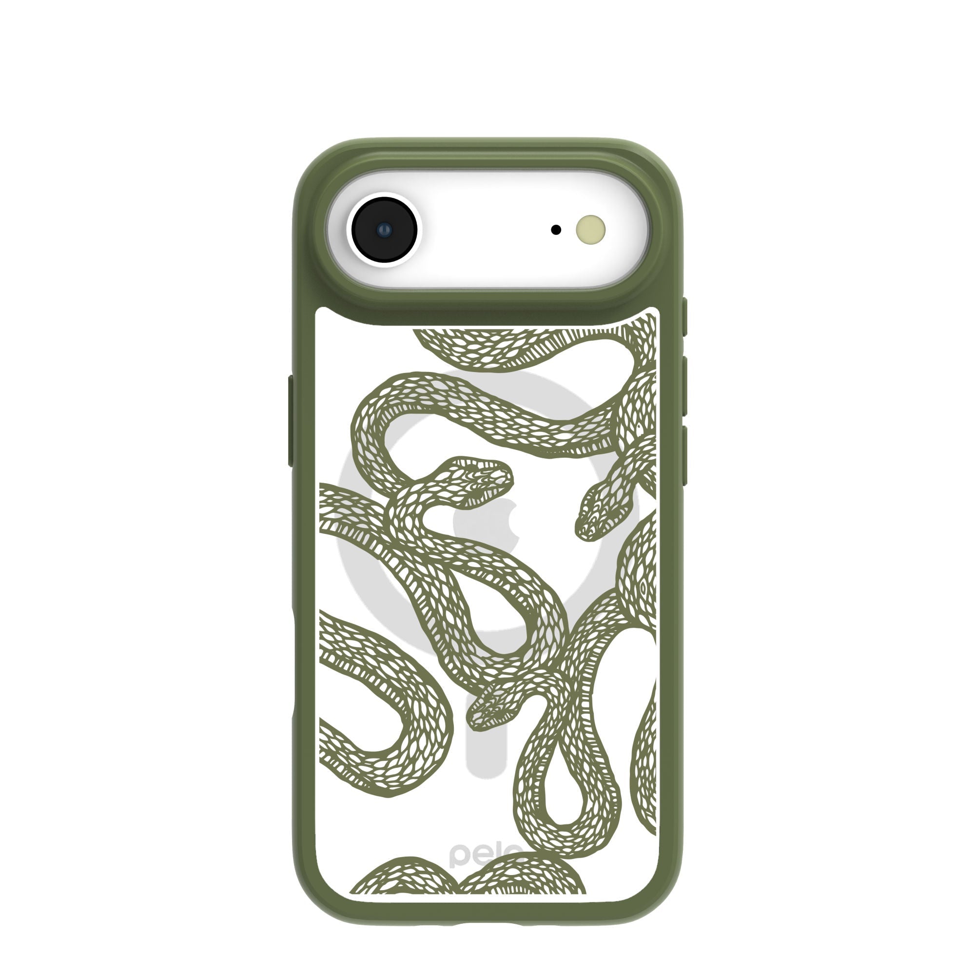 Clear Serpent Sketch iPhone Air Case With Forest Floor Ridge (MagSafe included) Refurbished - Pela Case refurbished available on Cerqular