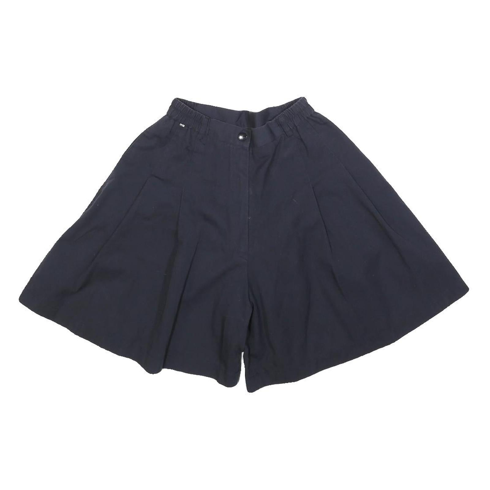 Womens Navy Blue Casual Shorts XXS W22 Cotton Blend Relaxed Fit Refurbished - N/A refurbished available on Cerqular