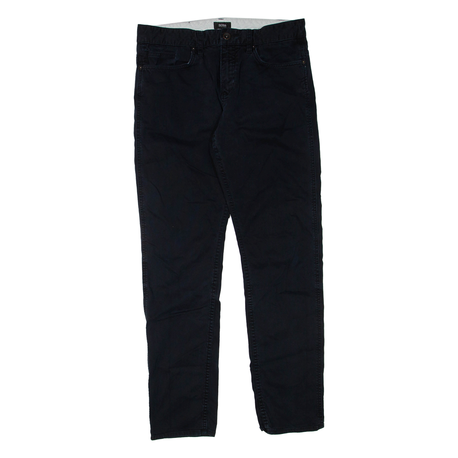 BOSS HUGO BOSS Womens Jeans Black Regular Straight W30 L30 Refurbished - N/A refurbished available on Cerqular
