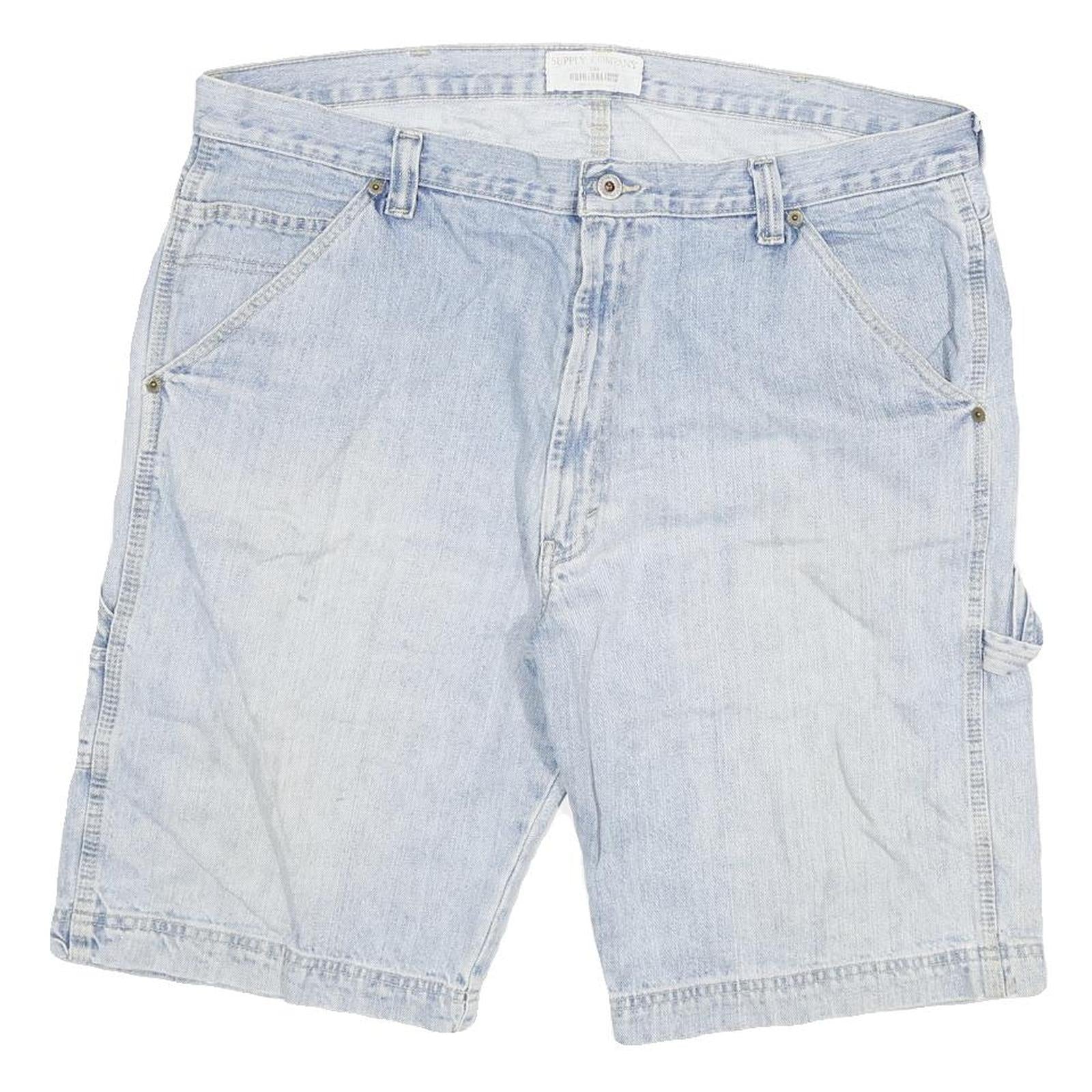SUPPLY COMPANY Mens Shorts Blue Denim Casual 3XL W38 Cotton Blend Refurbished - N/A refurbished available on Cerqular