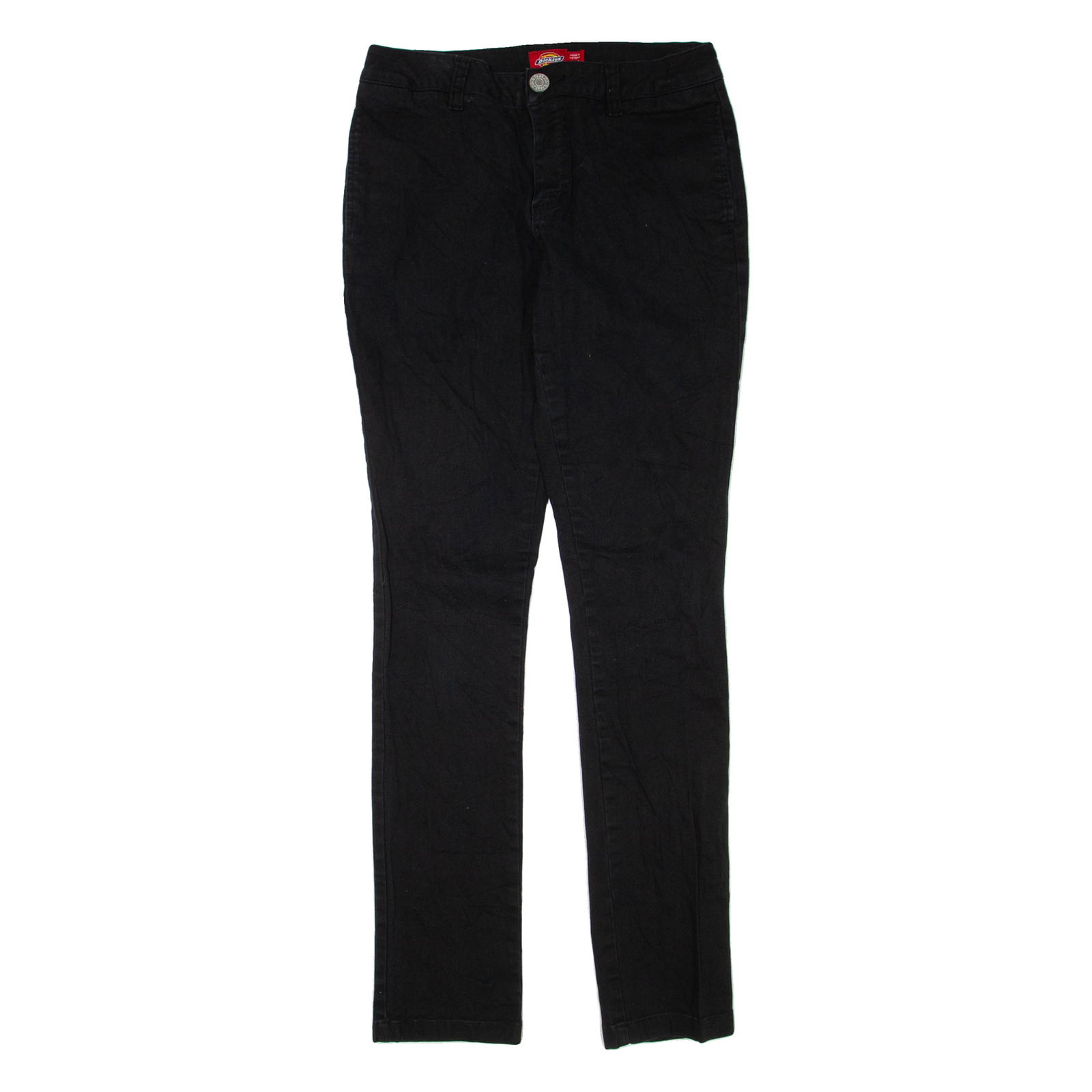 DICKIES Womens Jeans Black Regular Straight W26 L30 Refurbished - N/A refurbished available on Cerqular