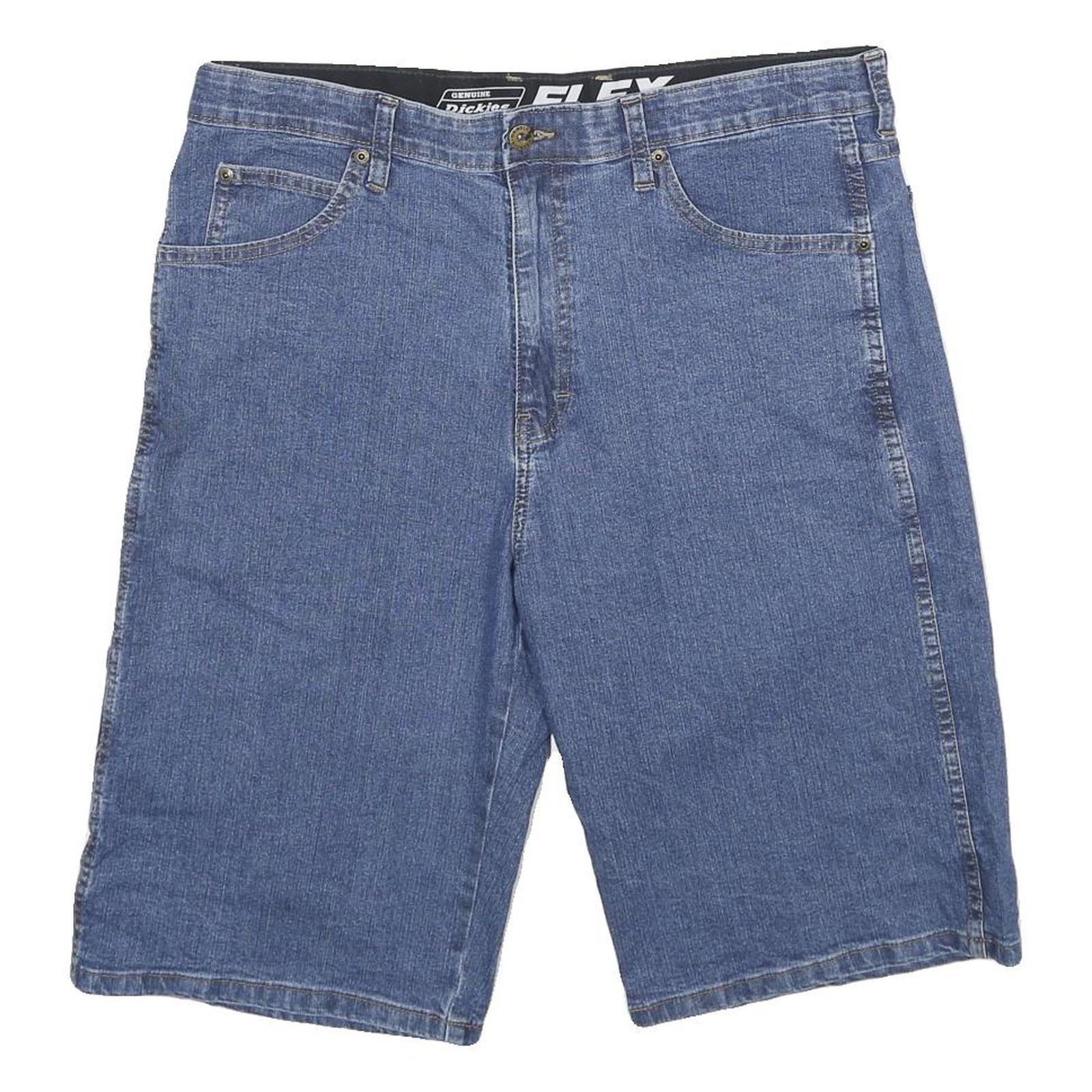 DICKIES Mens Denim Blue Casual Shorts L W36 Cotton Blend Relaxed Fit Workwear Refurbished - N/A refurbished available on Cerqular