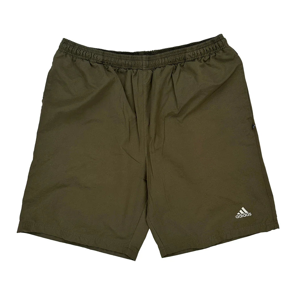 Adidas Sport Shorts - XL Green Polyester Refurbished - Thrifted (note: this is a term often used to describe second- refurbished available on Cerqular