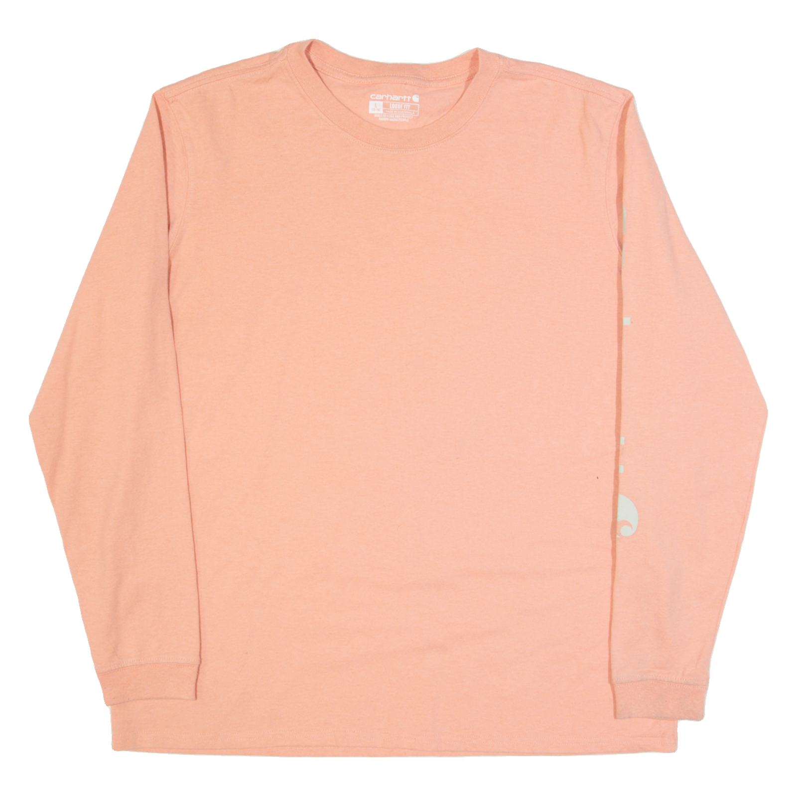CARHARTT Womens T-Shirt Pink Long Sleeve L Refurbished - N/A refurbished available on Cerqular