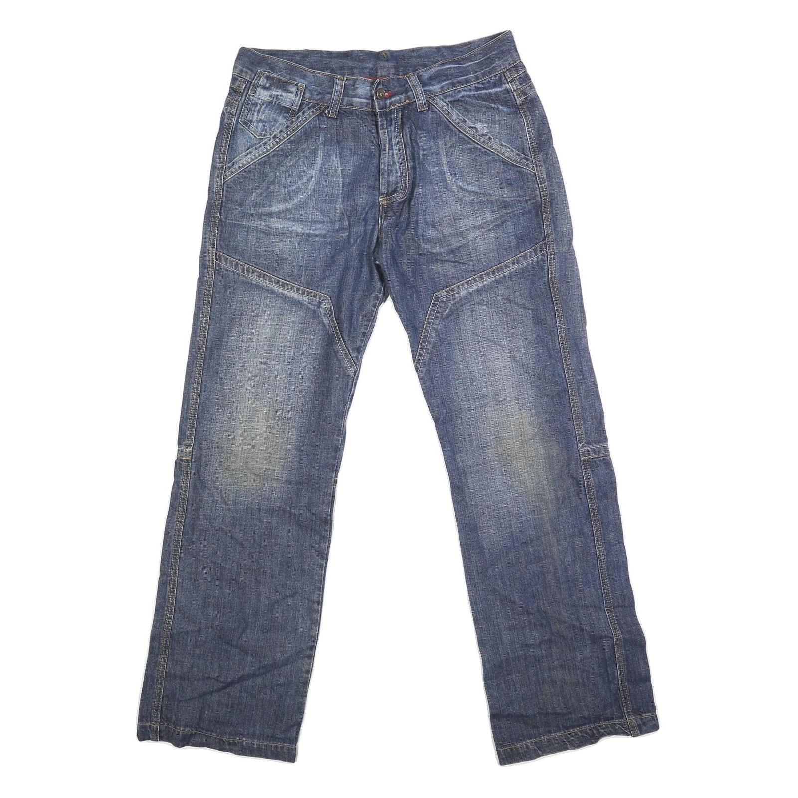 CELIO Mens Relaxed Blue Denim Jeans W36 L34 Casual Cotton Blend Zip Pockets Refurbished - N/A refurbished available on Cerqular