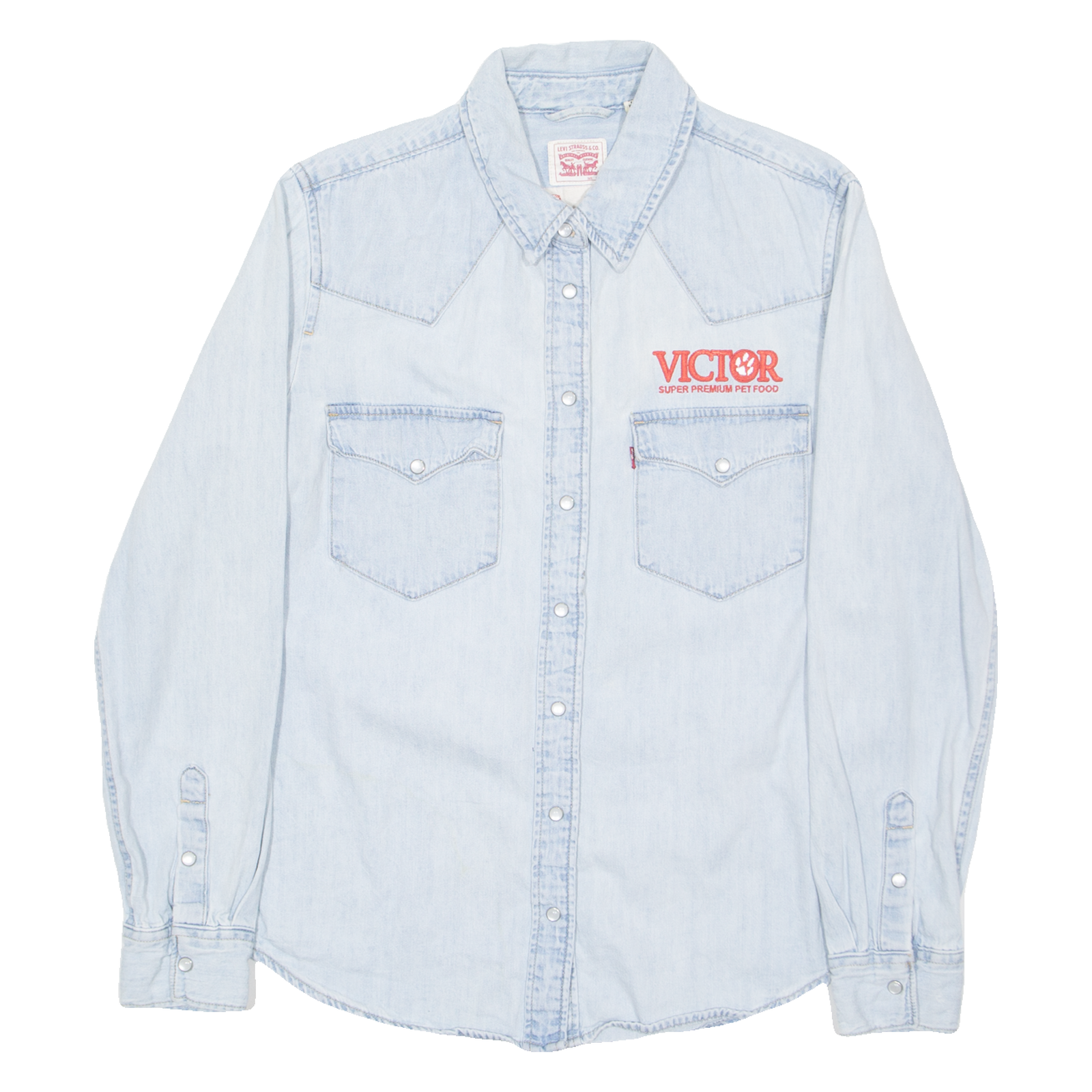 LEVI'S Workwear Womens Denim Shirt Blue Long Sleeve S Refurbished - N/A refurbished available on Cerqular