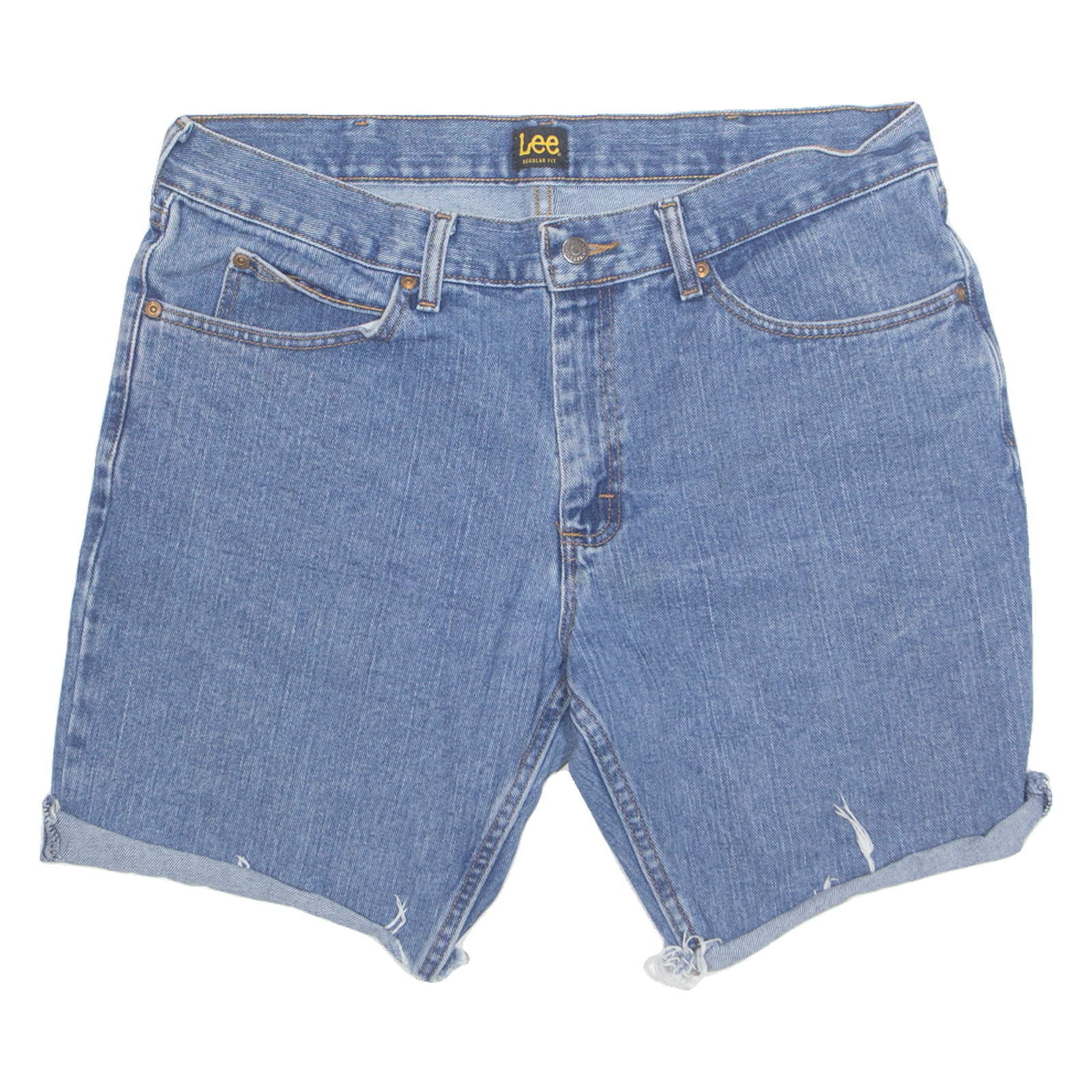 LEE Cut Off Mens Denim Shorts Blue L W36 Refurbished - N/A refurbished available on Cerqular