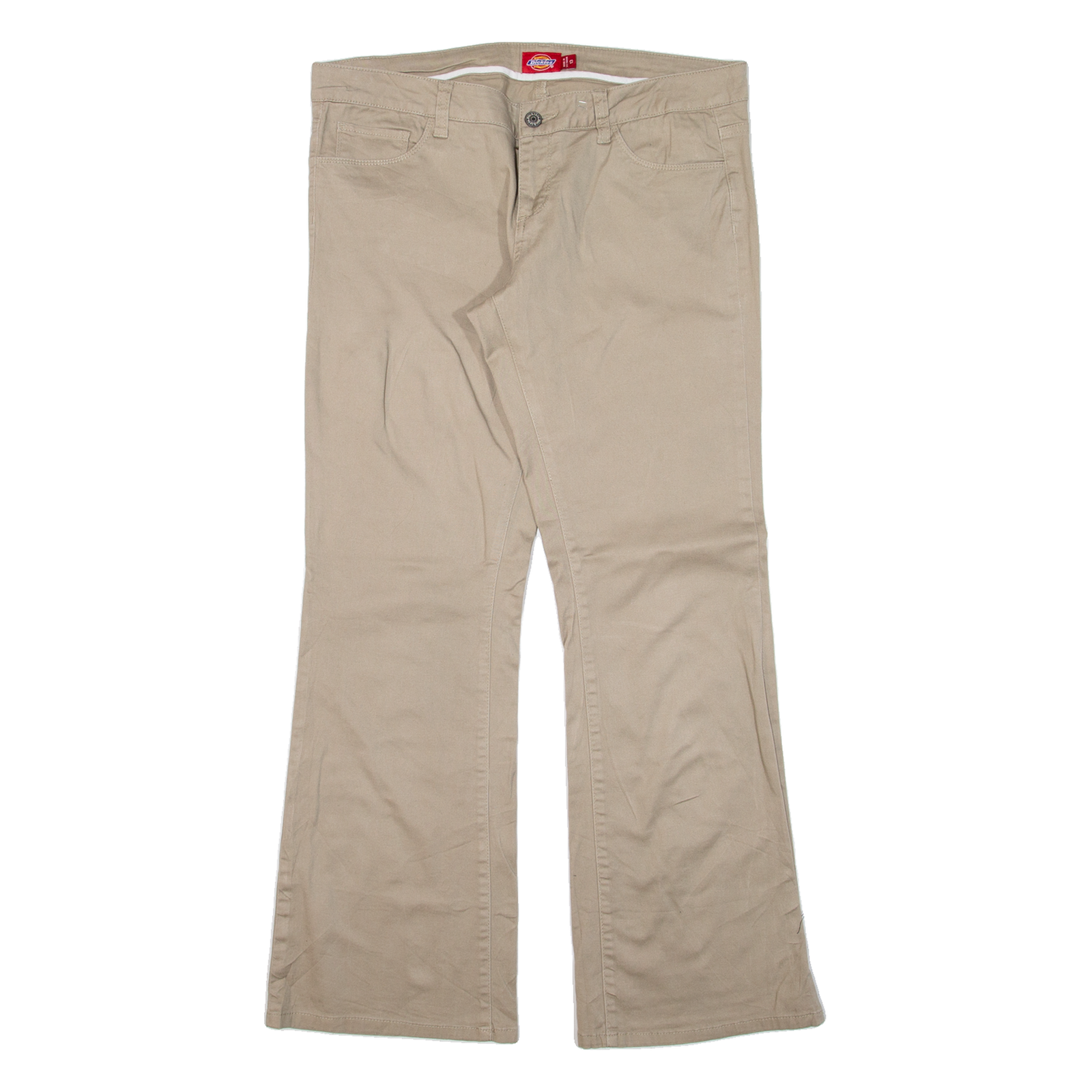 DICKIES Workwear Womens Trousers Beige Regular Flared W34 L29 Refurbished - N/A refurbished available on Cerqular