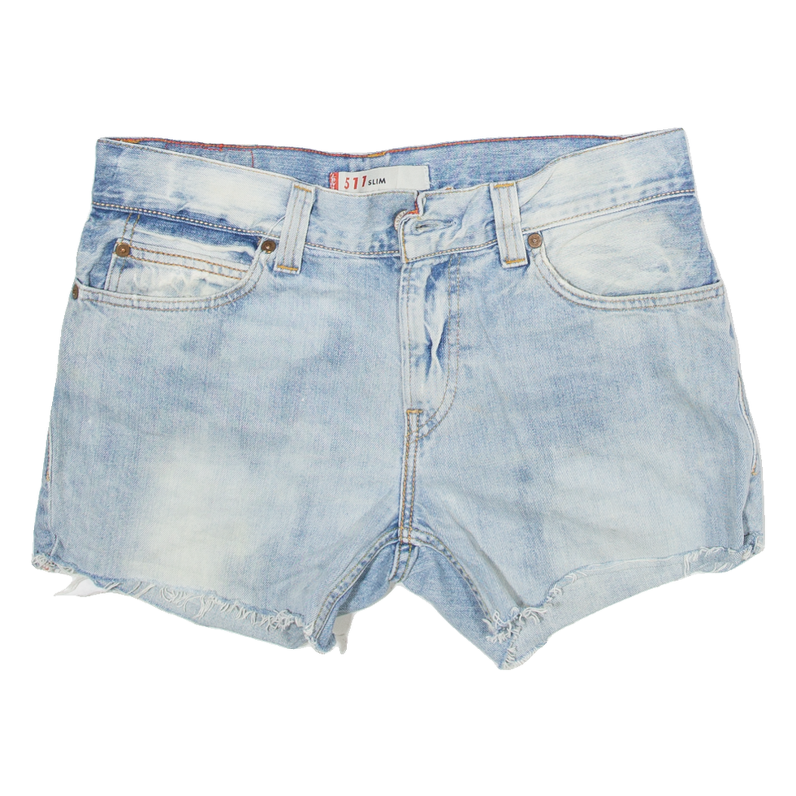 LEVI'S 511 Womens Denim Shorts Blue Slim L W34 Refurbished - N/A refurbished available on Cerqular