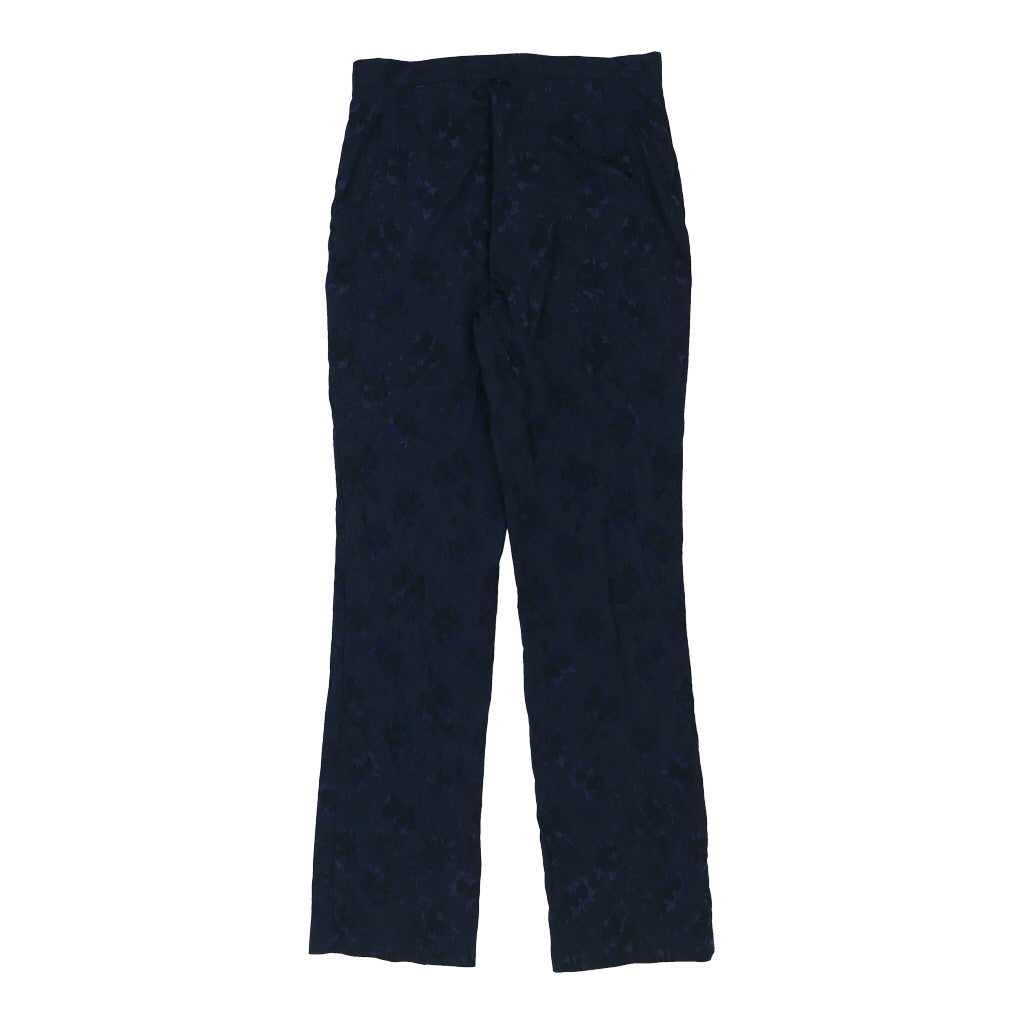 Buy Sasch Floral Trousers - 30W UK 12 Navy Nylon Refurbished - $16.87 Sasch Floral Trousers - 30W UK 12 Navy Nylon Refurbished - Thrifted (note: this is a term often used to describe second- refurbished available on Cerqular