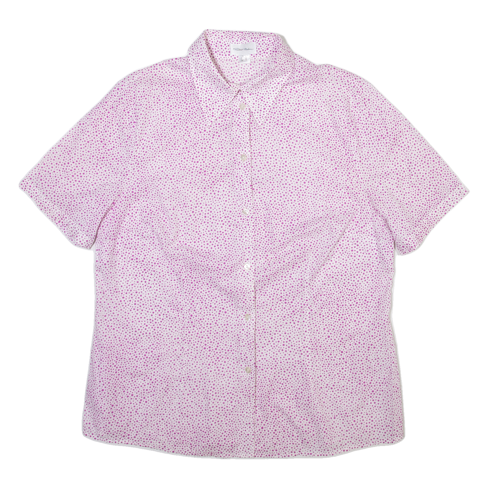 PETER HAHN Womens Shirt Purple Spotted M Refurbished - N/A refurbished available on Cerqular