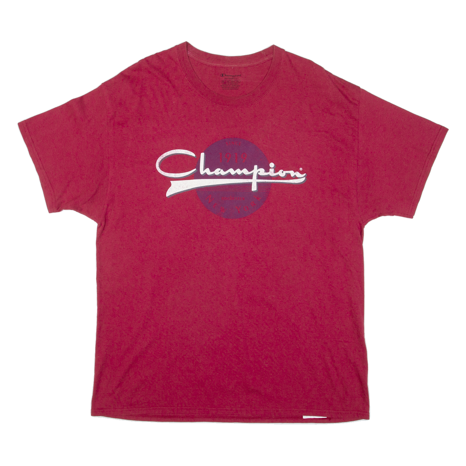 CHAMPION Mens T-Shirt Red XL Refurbished - N/A refurbished available on Cerqular